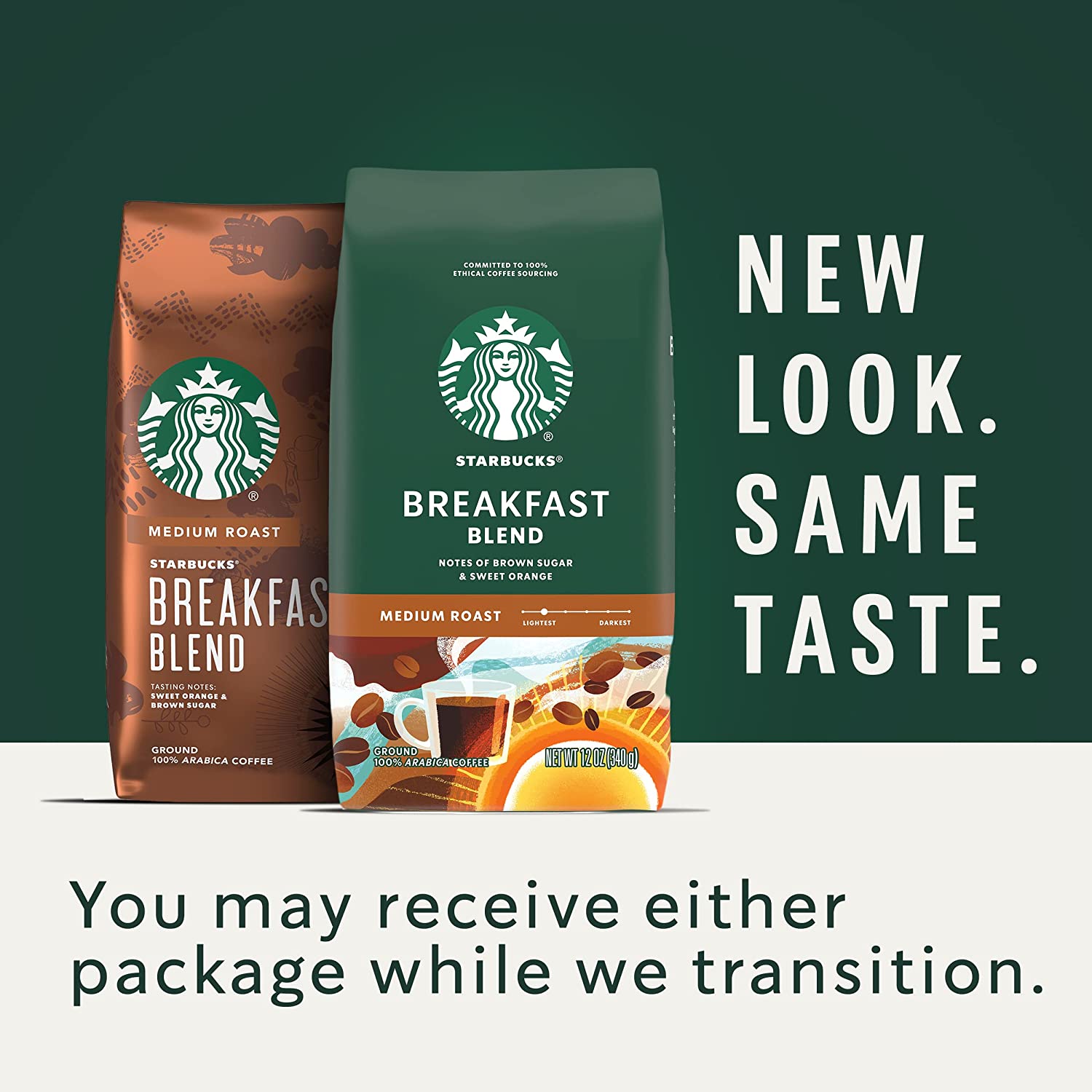 Starbucks Breakfast Blend Medium Roast Ground Coffee. 28 Ounce (Pack of 1) bag