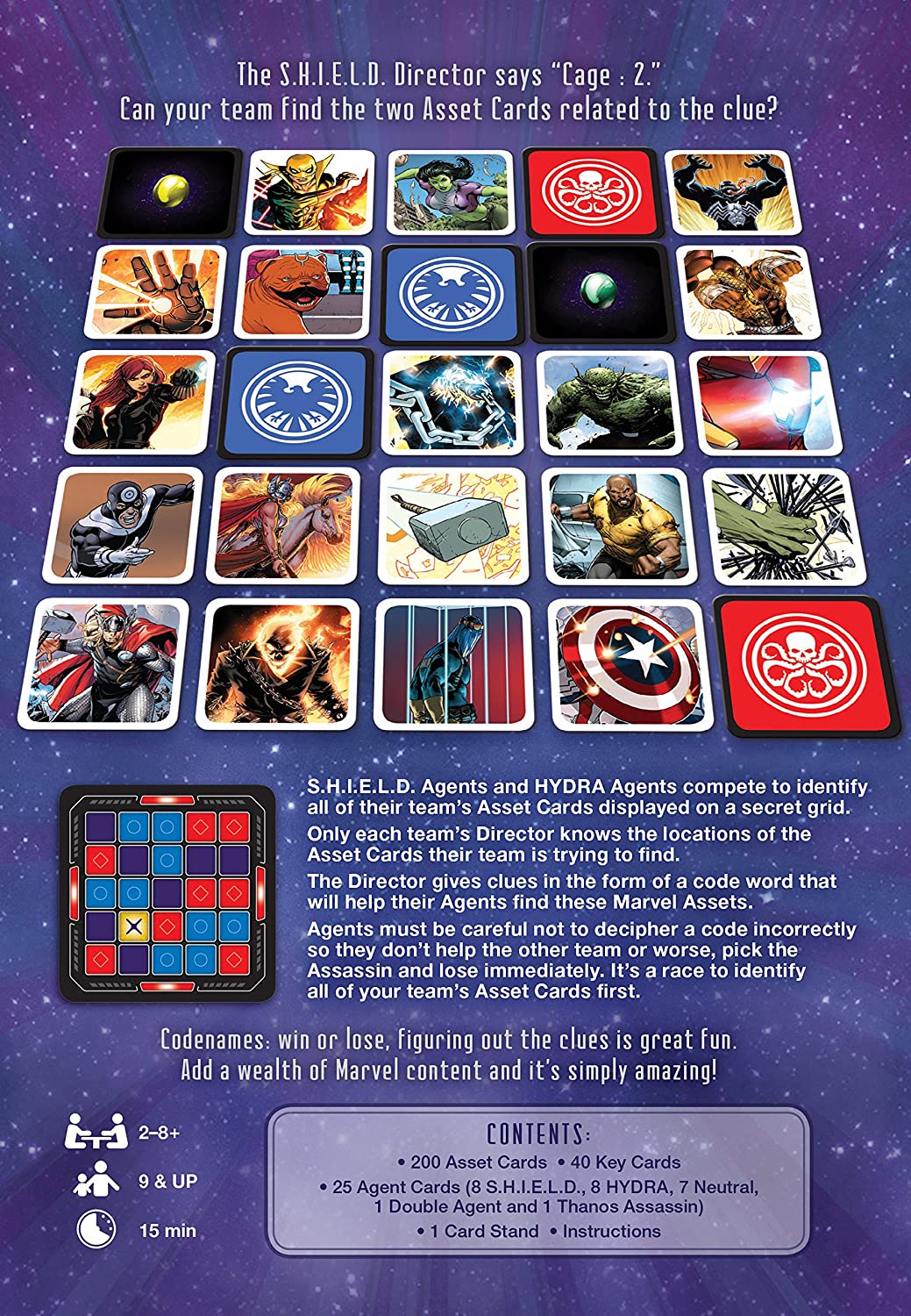 USAopoly Marvel Codenames