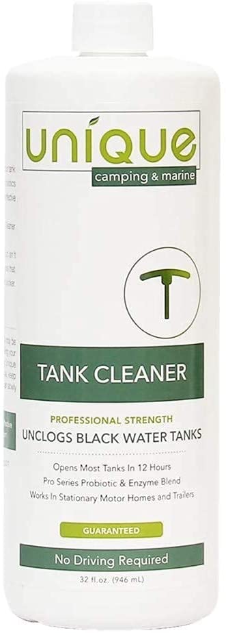 Unique Tank Cleaner Liquid for RV and Boat Black Holding Tanks 32 oz.