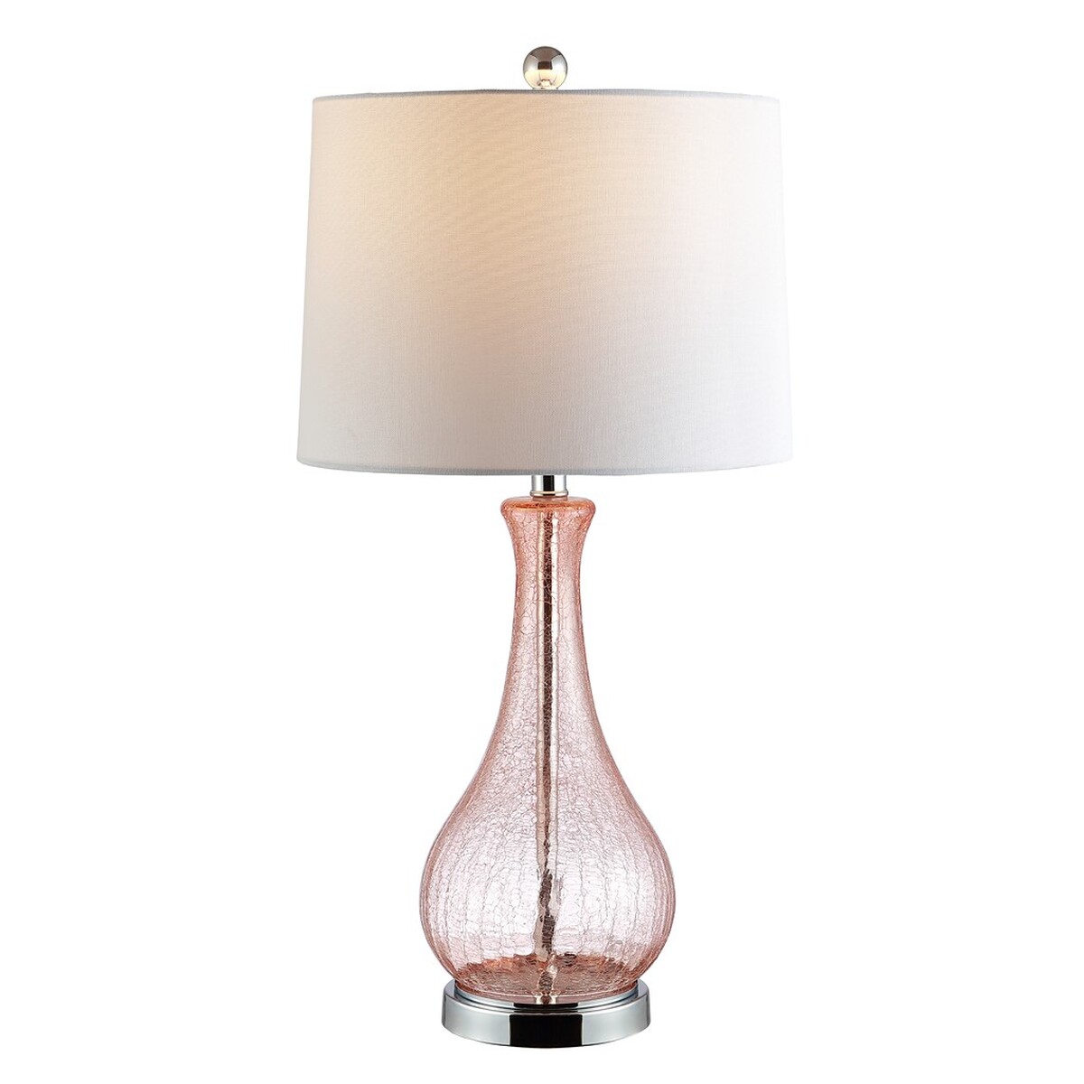 SAFAVIEH Finnley Contemporary Chic with USB Port Table Lamp. Blush