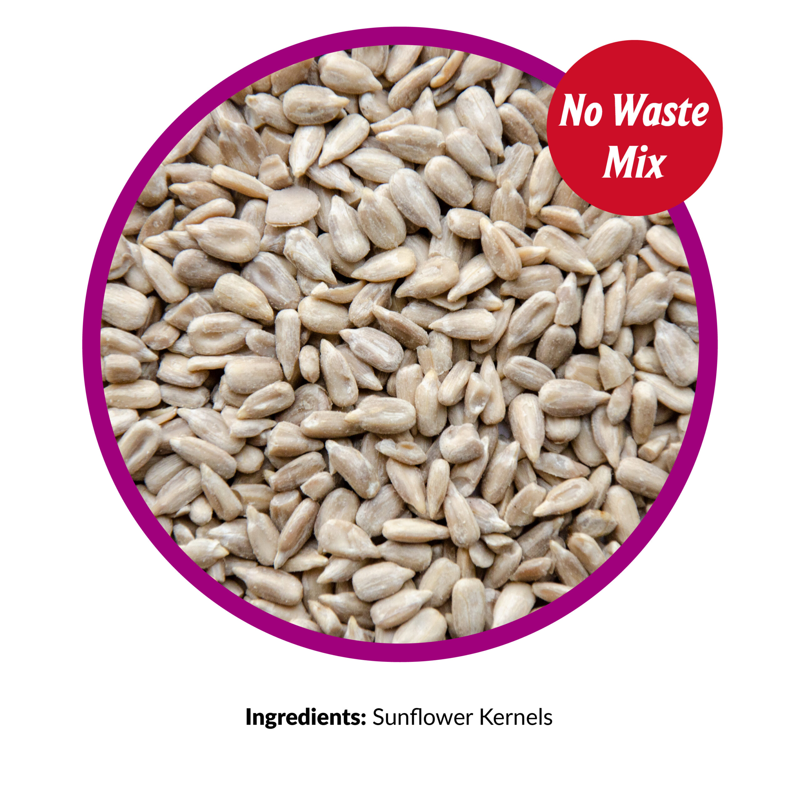 Lyric Sunflower Kernels Wild Bird Seed - No Waste Bird Food - 25 lb. Bag