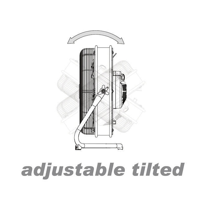 Utilitech SFD3-450BI 18-in 3-Speed Indoor Black Oscillating Floor Fan