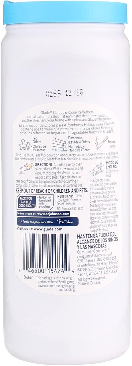 Glade Carpet & Room Deodorizer - Clean Linen. 32 Ounce. 3-Pack