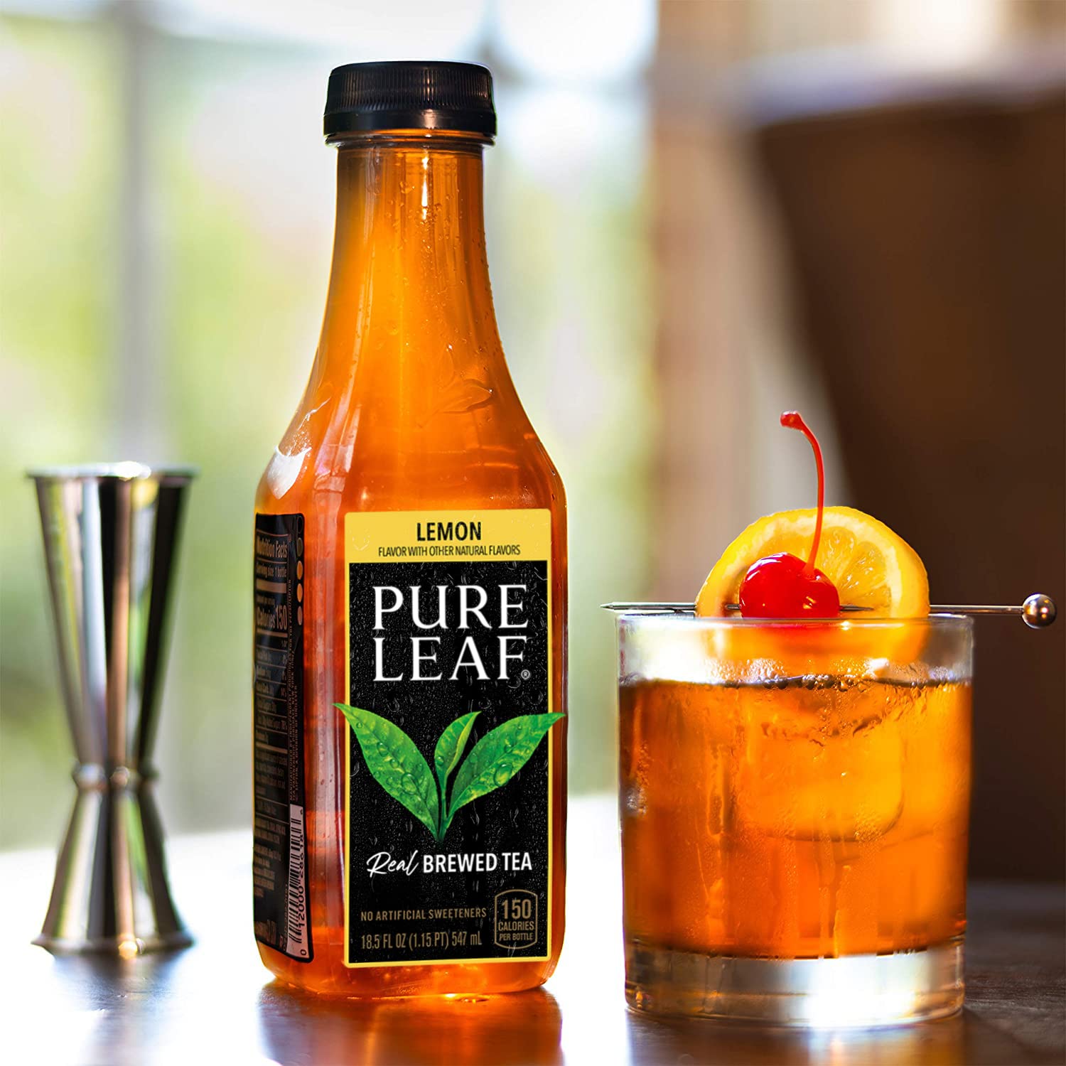 Pure Leaf Iced Tea. Sweetened. Real Brewed Black Tea. Lemon. 18.5 Fl Oz (Pack of 12)