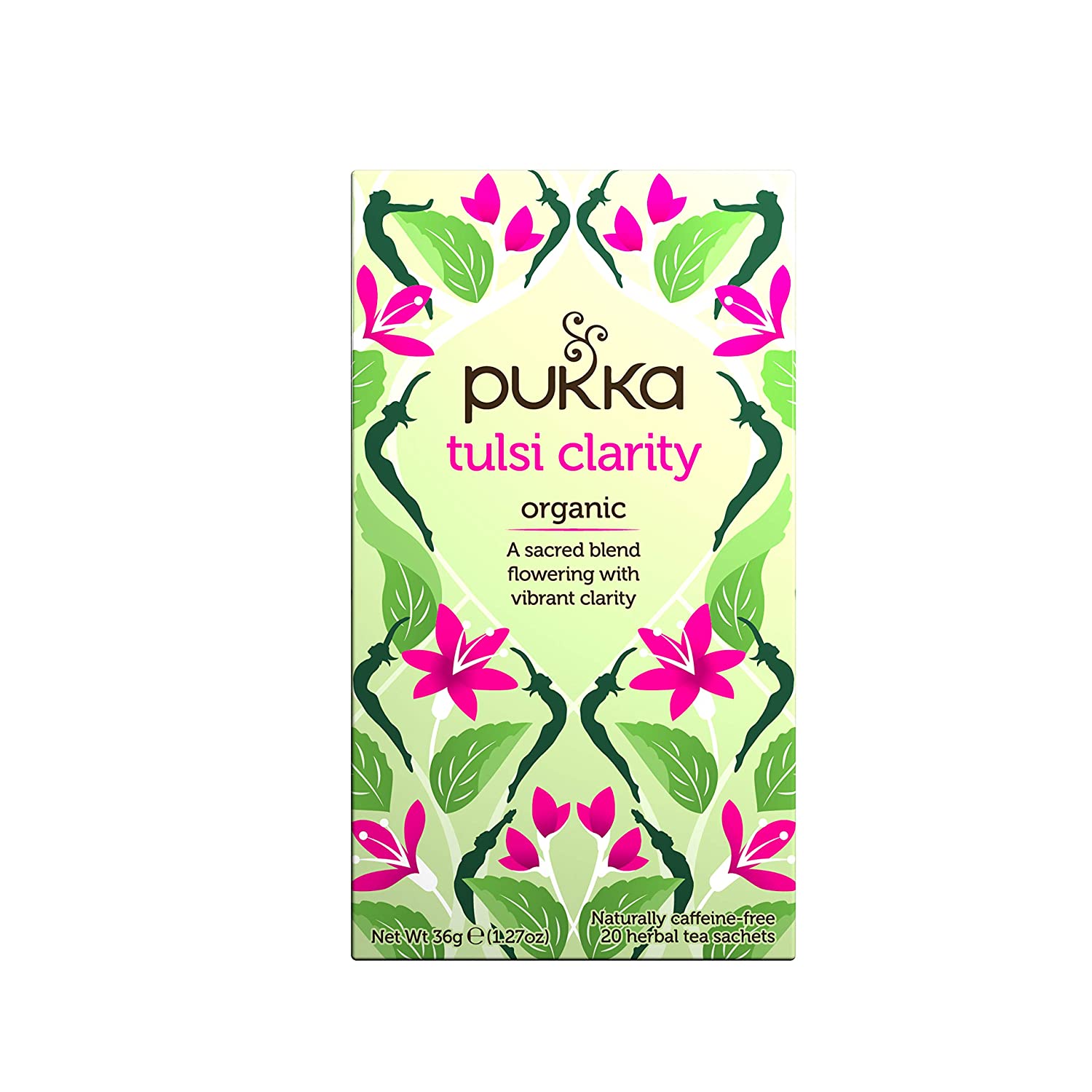 Pukka Tulsi Clarity. Organic Herbal Tea. 3 Pack. 60 Tea Bags