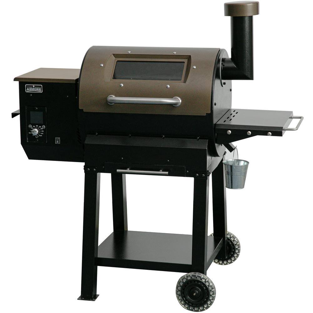 ASMOKE AS550P 515 sq. in. Skylights AS550P Wood Pellet Grill Smoker ASCA Patented System in Bronze