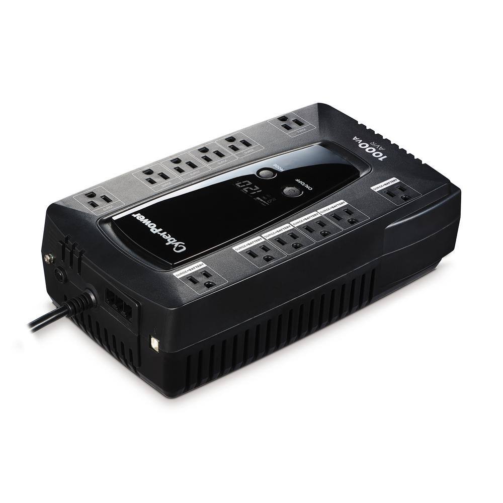 CyberPower LE1000DG 1000VA 120-Volt 12-Outlet UPS Battery Backup with LCD Display
