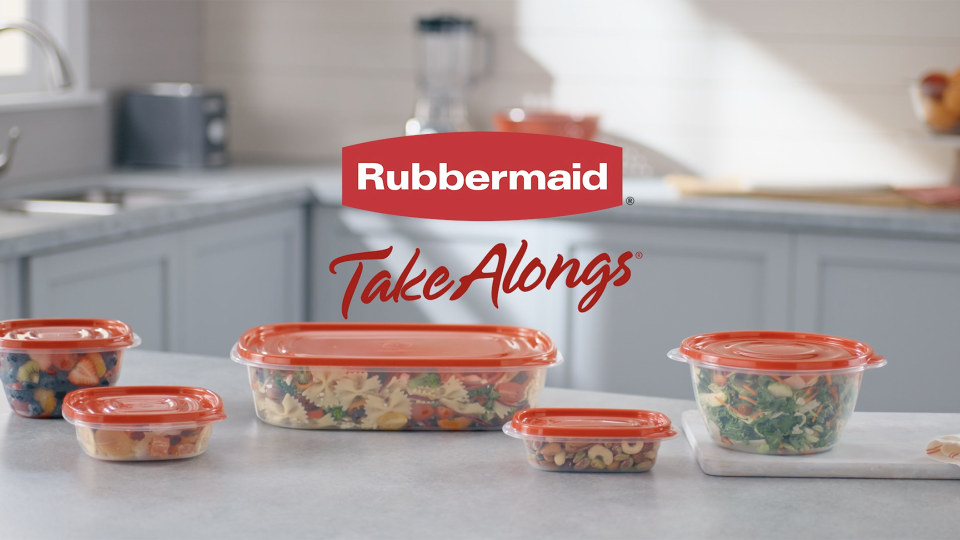 Rubbermaid TakeAlongs Food Storage Containers. Red. 40 Piece Set