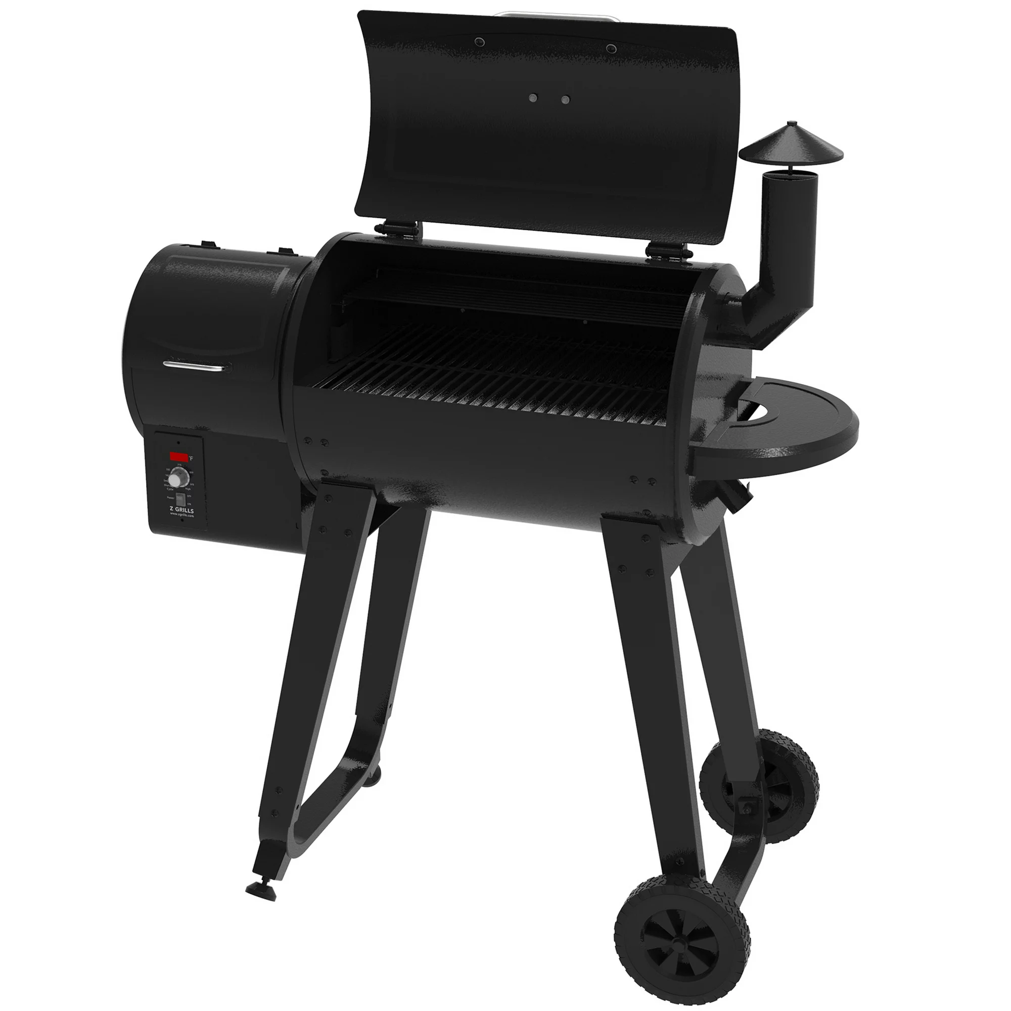 Z GRILLS ZPG-450A3 Wood Pellet Grill & Smoker 8-in-1 BBQ 2022 model. Black