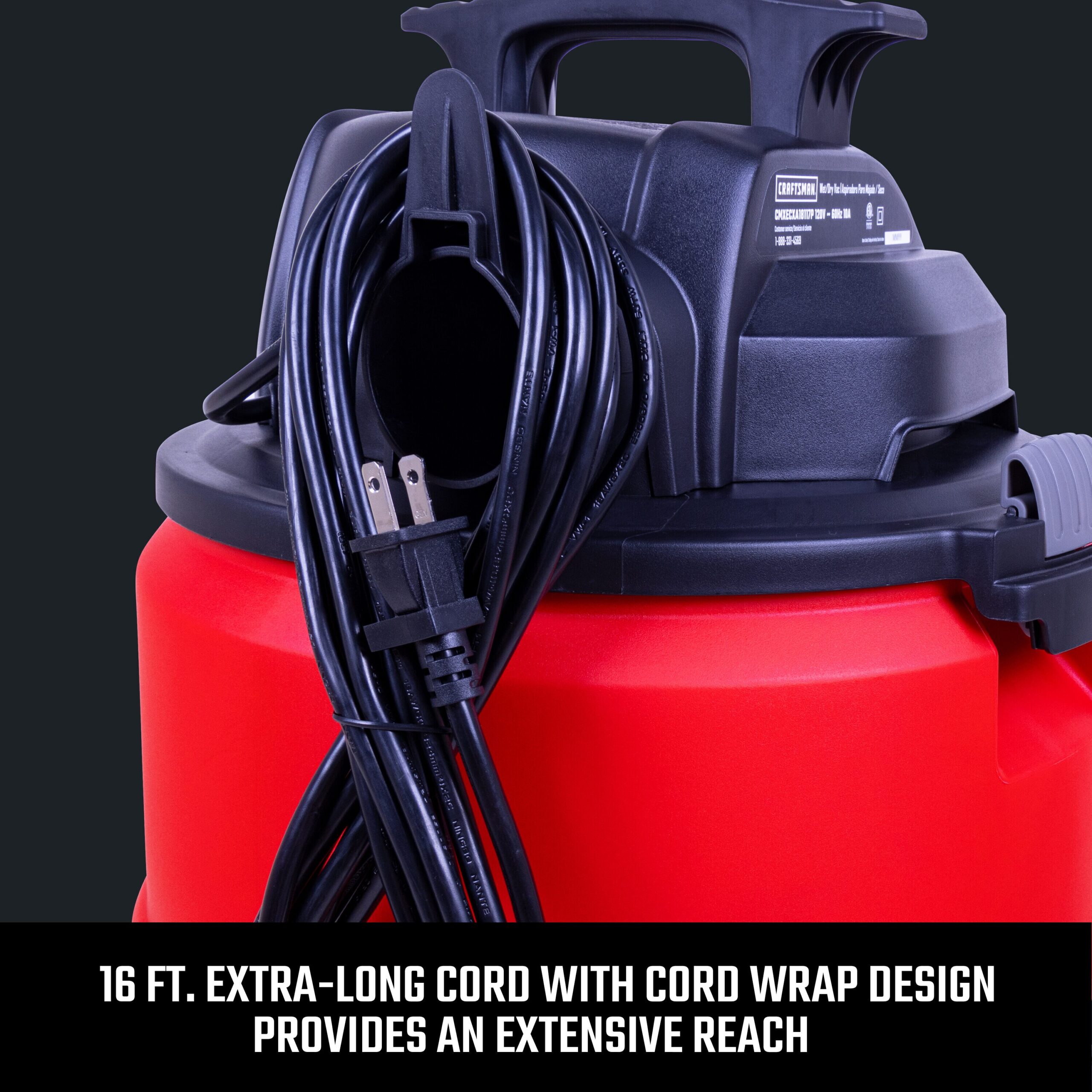 CRAFTSMAN 8-Gallons Corded Wet/Dry Shop Vacuum with Accessories Included