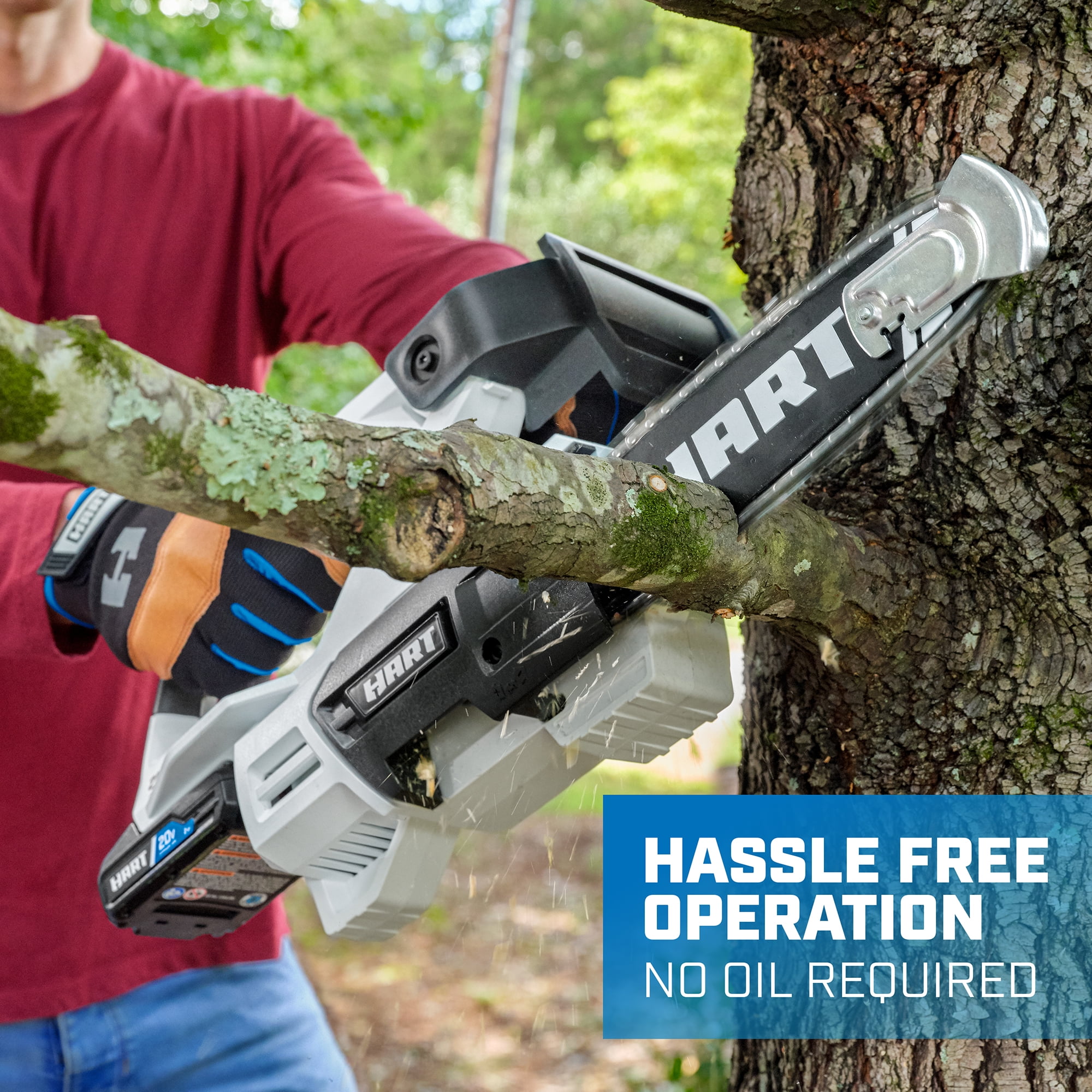 HART 20-Volt 8-inch Battery-Powered Pruner Saw Kit. (1) 2.0Ah Lithium-Ion Battery