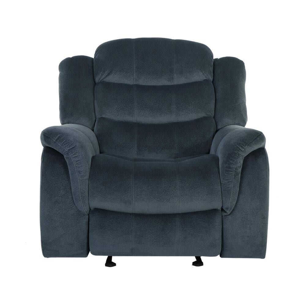 Noble House  Hawthorne 39 in. Gray Polyester 3 Position Recliner