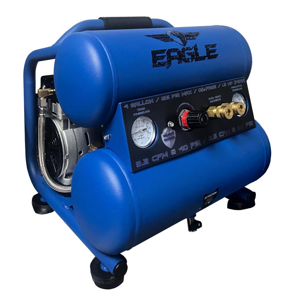 Eagle EA-4000 Silent Series. 1.5 HP. Electric. Oil Free Portable Air Compressor