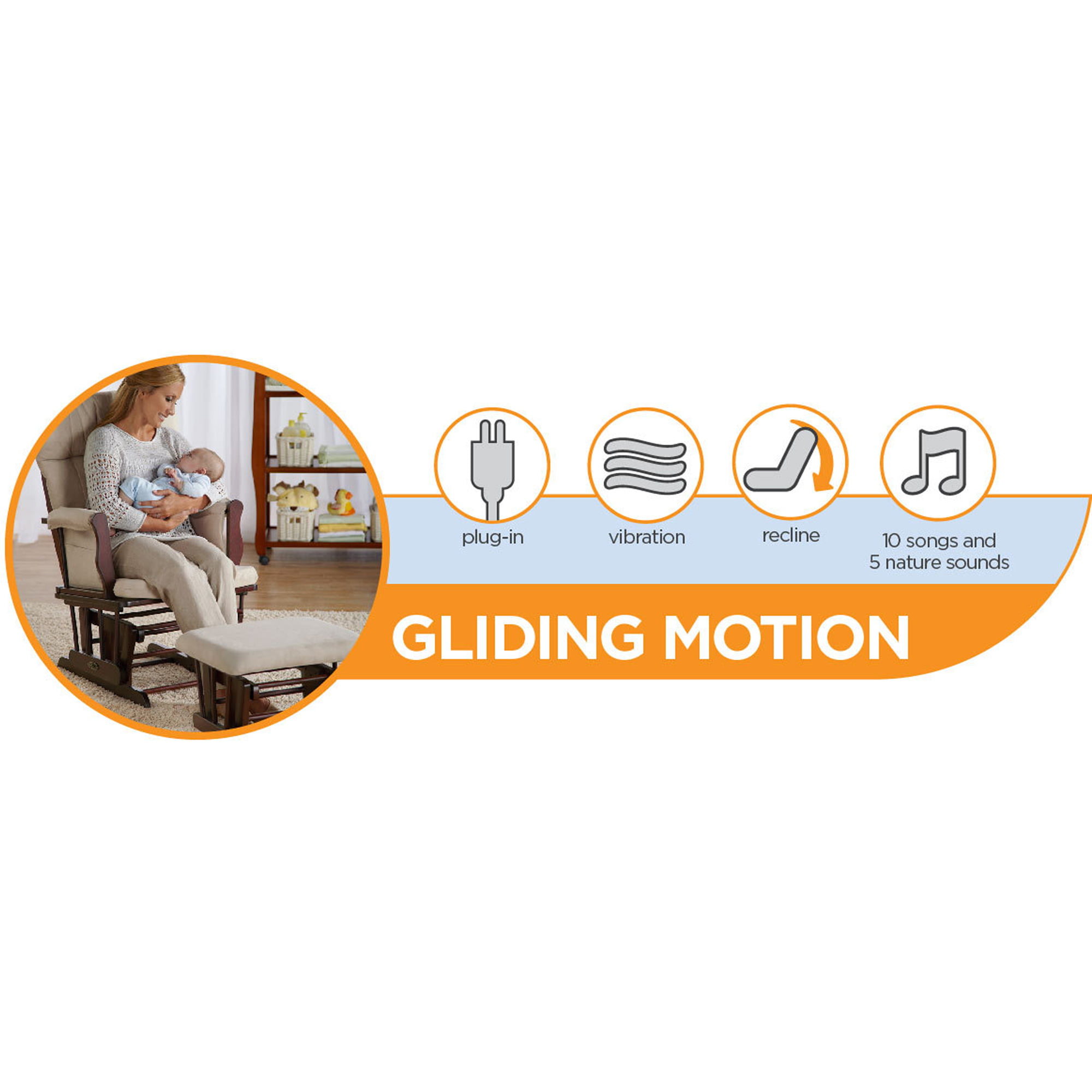 Graco Glider LX Gliding Baby Swing. Affinia