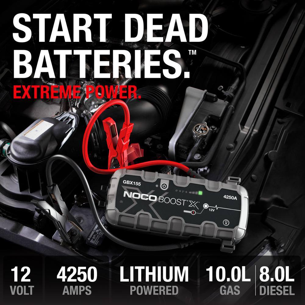 NOCO GBX155 Boost X 12-Volt 4250 Amp Lithium Jump Starter