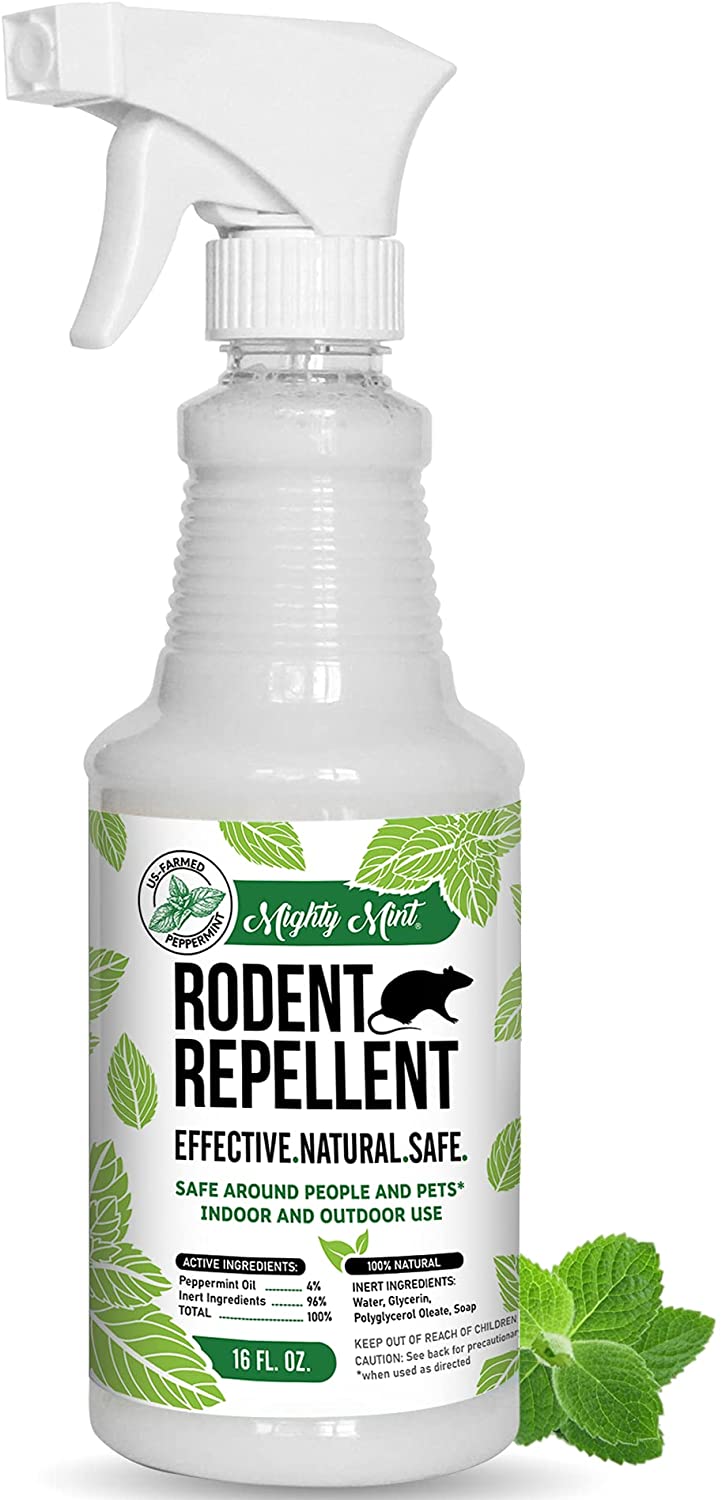 Mighty Mint 16oz Peppermint Oil Rodent Repellent Spray