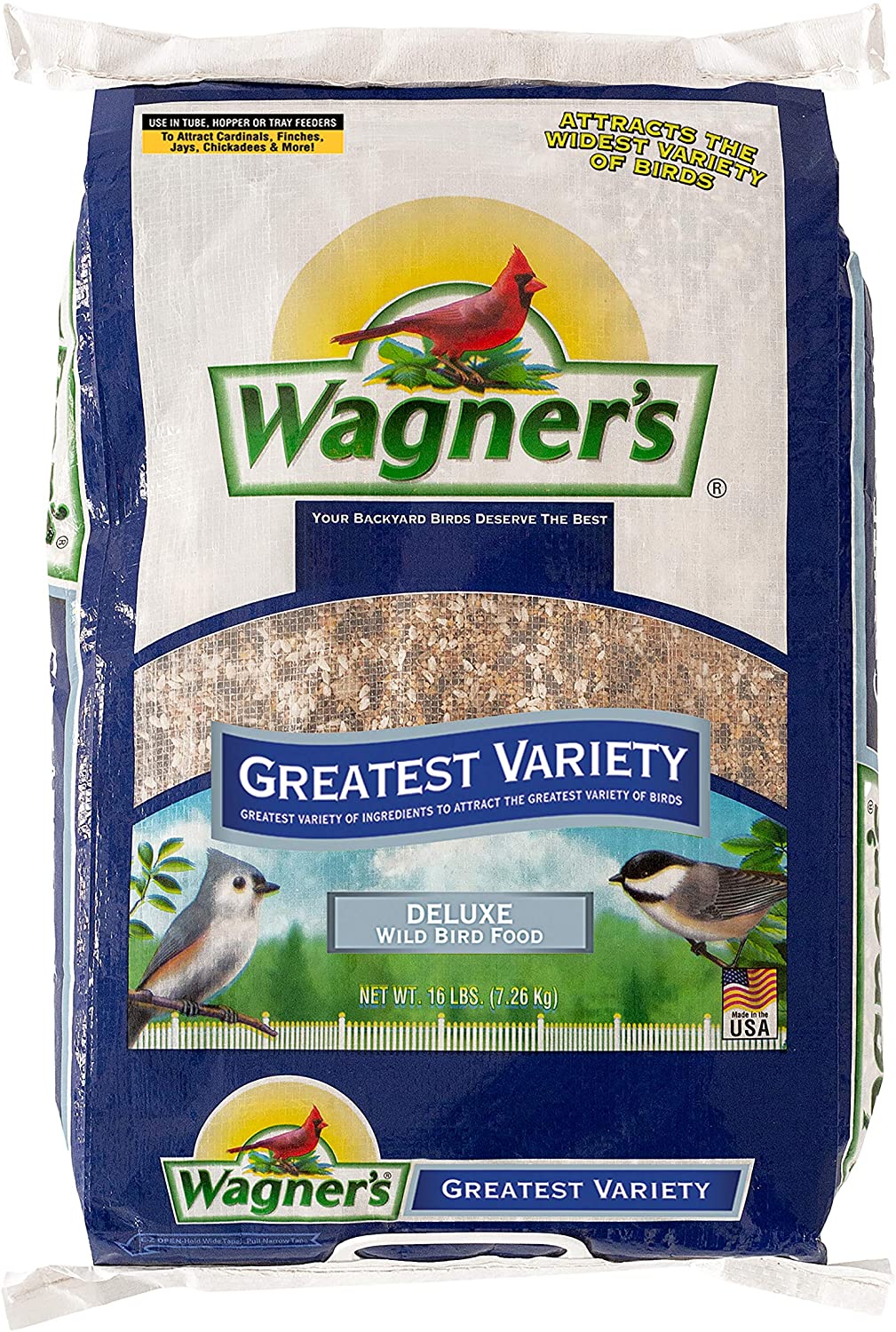 Wagner-s 62059 Greatest Variety Blend Wild Bird Food. 16-Pound Bag