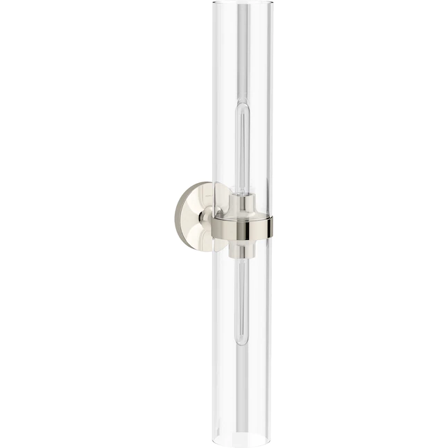 KOHLER  Purist 3.94-in W 2-Light Polished Nickel Modern/Contemporary Wall Sconce