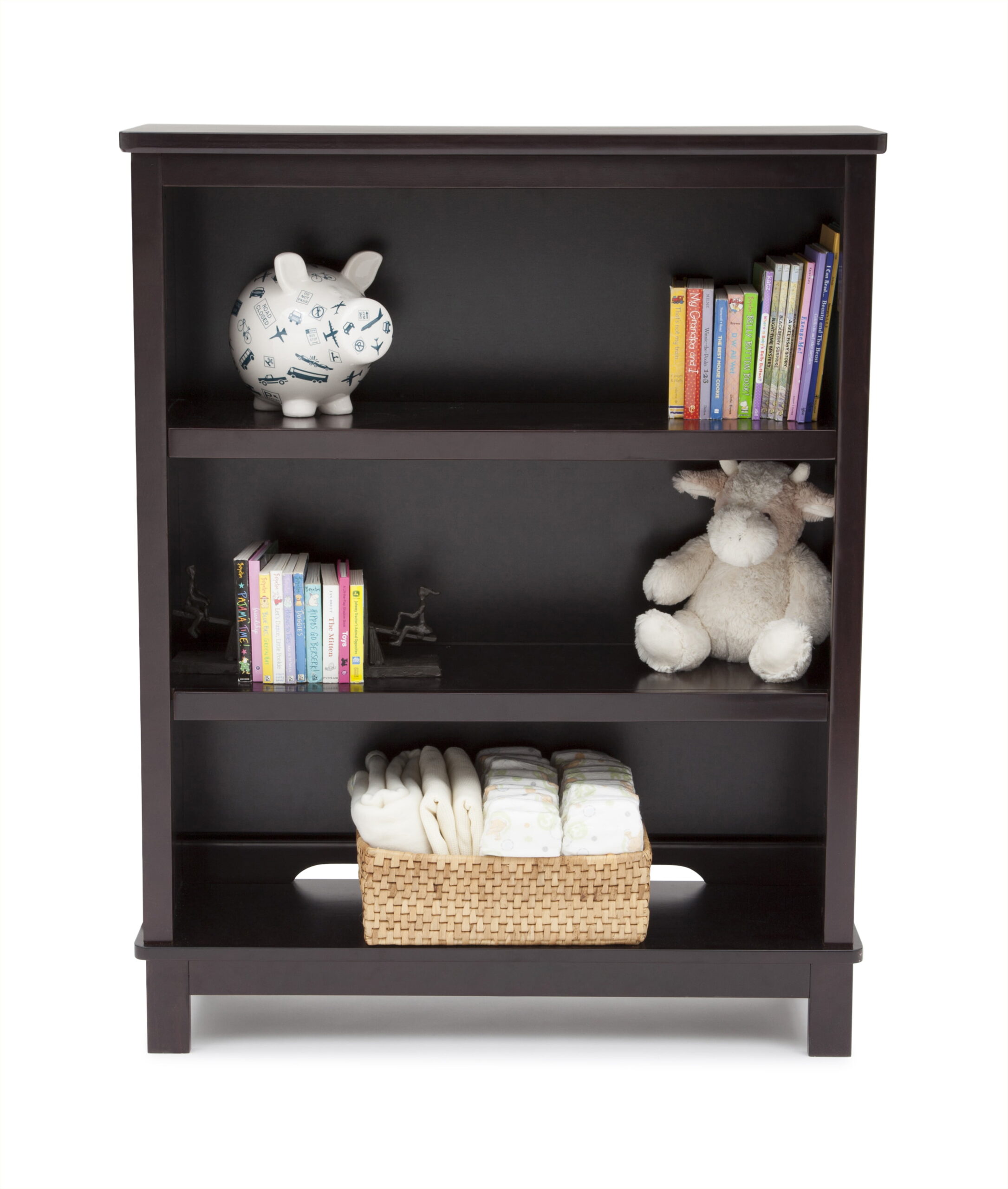 Delta Children Epic 3-Tier Kids Bookshelf. Greenguard Gold Certified. Dark Chocolate