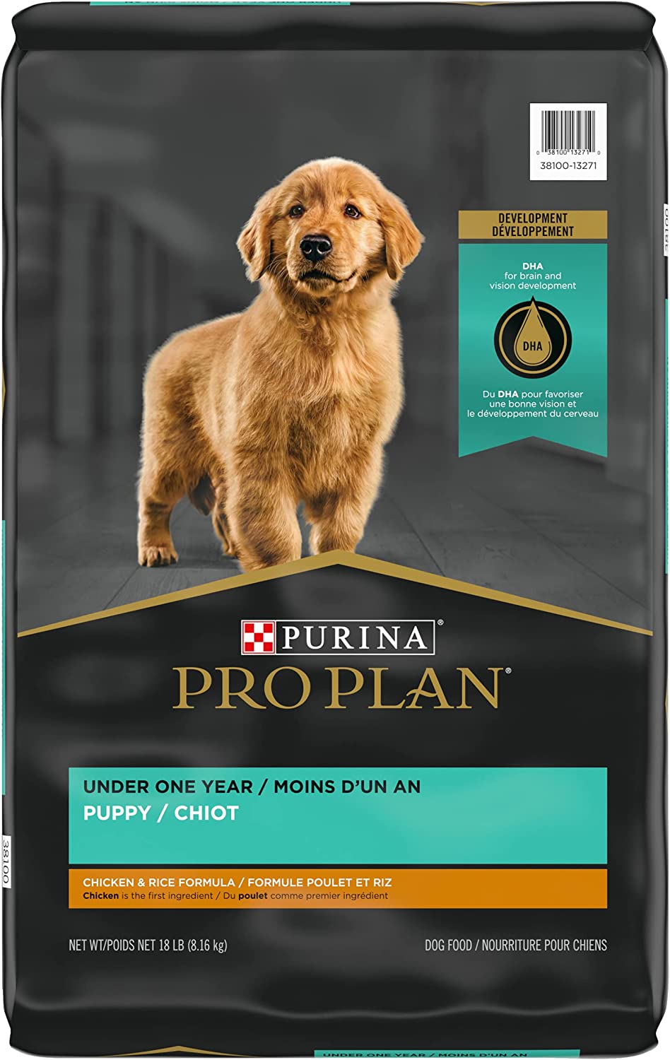 Purina Pro Plan High Protein Chicken & Rice Formula Dry Puppy Food 18 lb. Bag