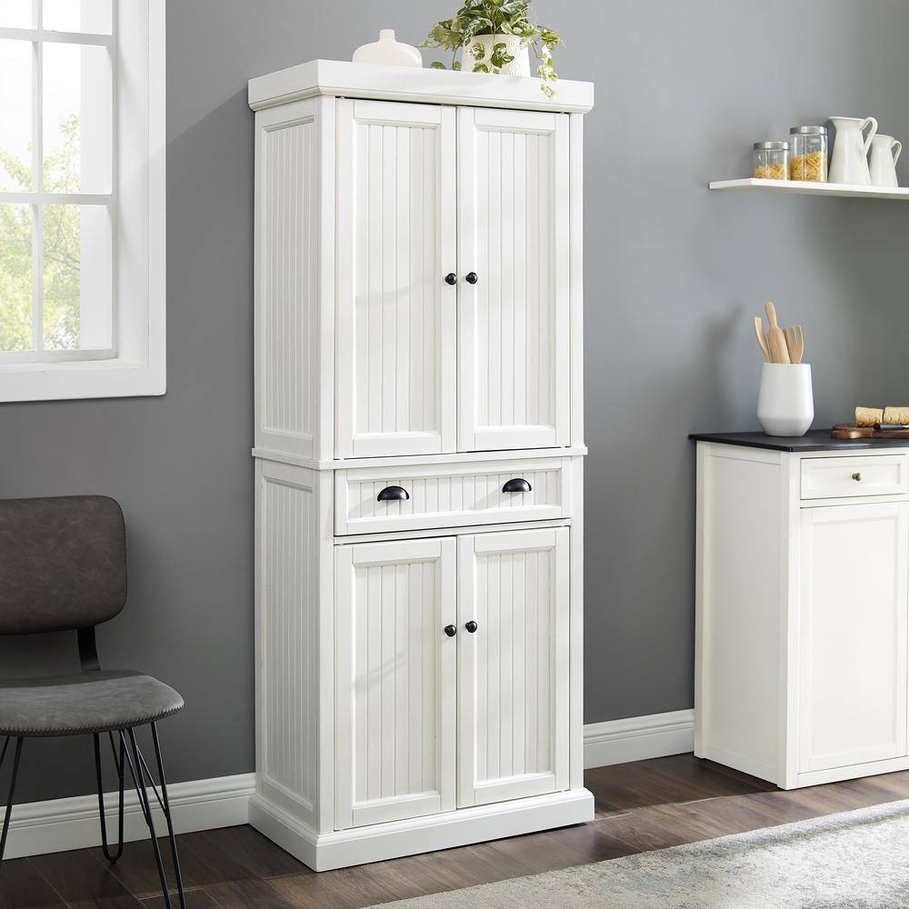 CROSLEY FURNITURE  Seaside White Kitchen Pantry