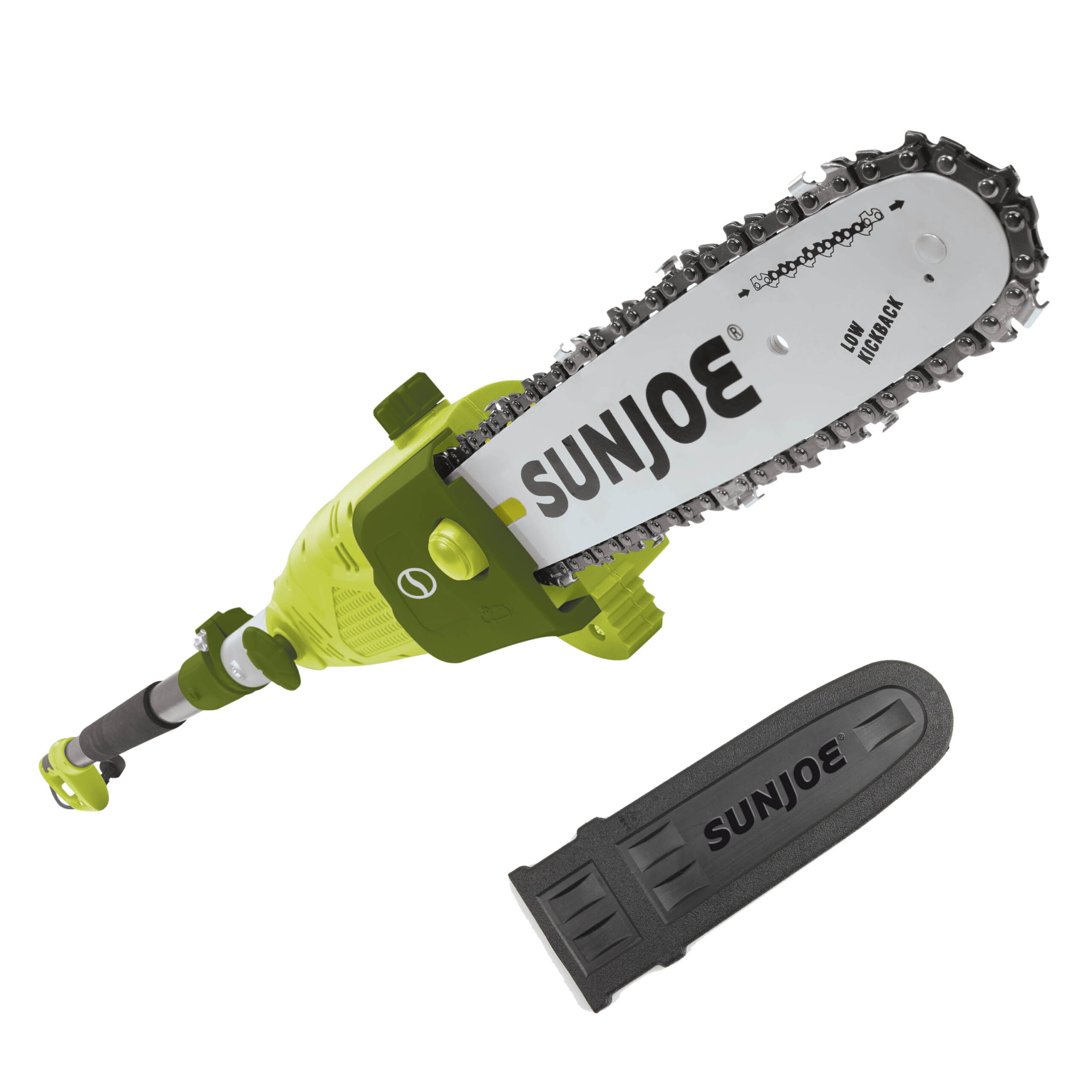 Sun Joe Electric Multi-Angle Pole Chainsaw. 10-inch Chain. 8.0-Amp. Green