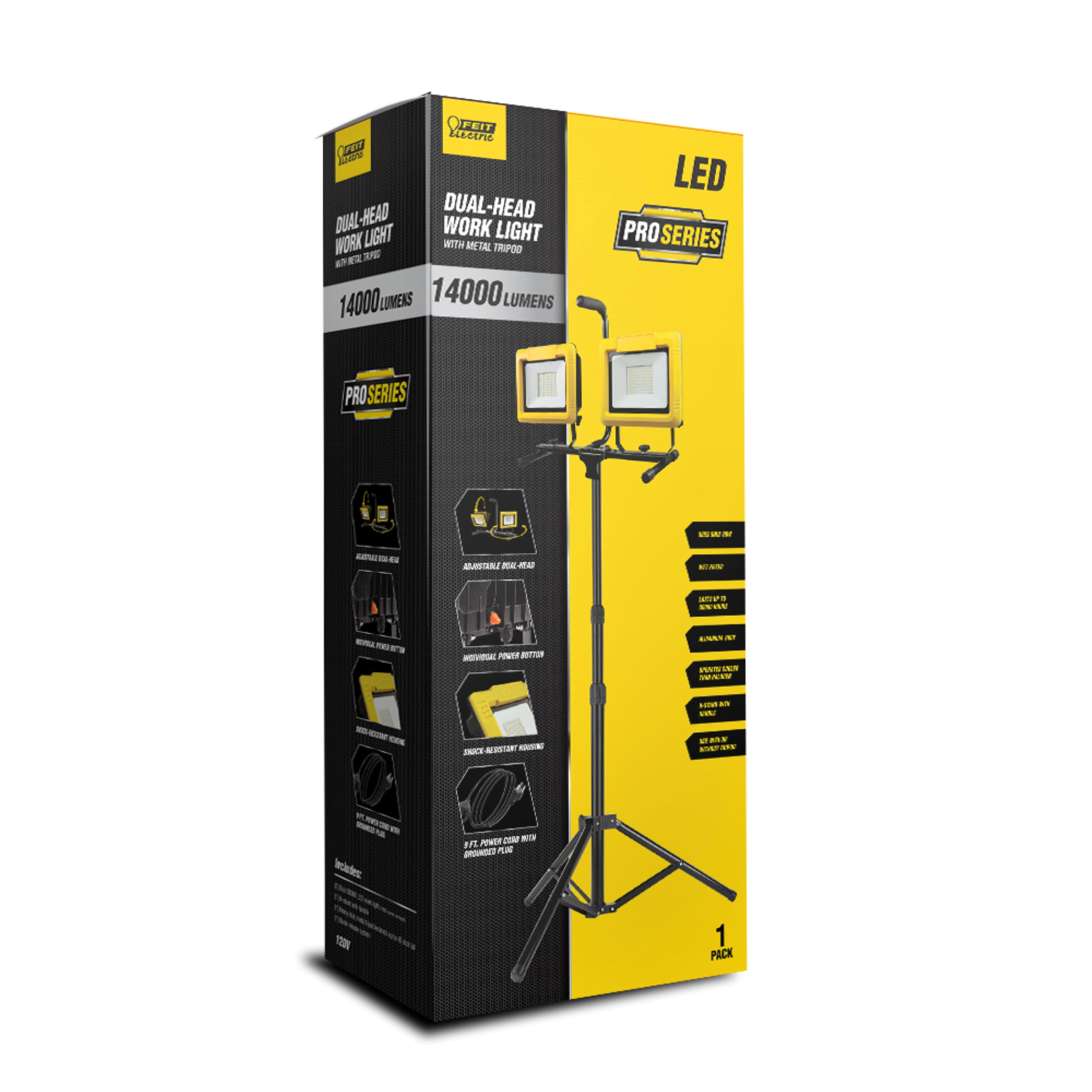 Feit Electric Pro Series LED 140W Daylight 14000 Lumen Plug-in Work Light with Tripod