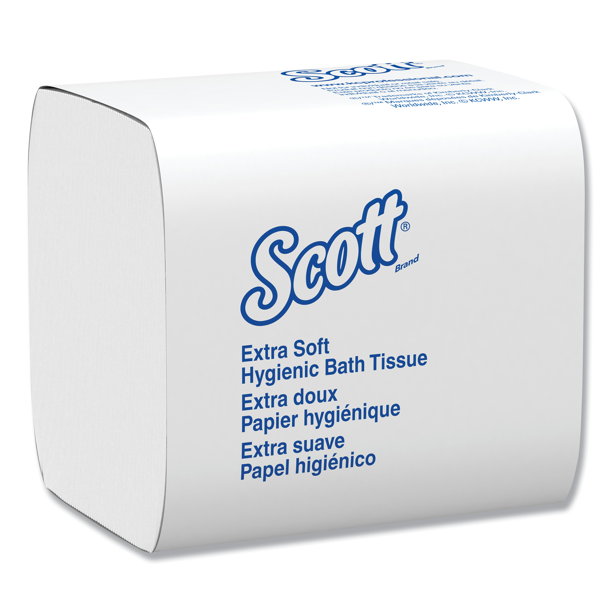 Scott Control Extra Soft Hygienic Bathroom Tissue (48280). Soft 2-Ply. Single Pull. 250 Sheets per Pack. 36 Packs per Case
