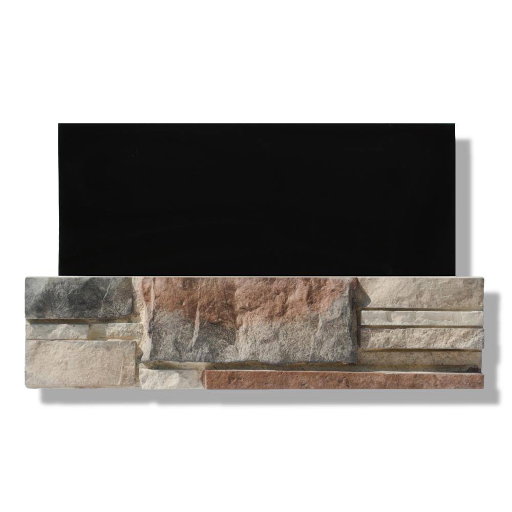 Silvermine Stone MV-BL-XX-FL 6 in. x 24 in. Stone Veneer Ledgestone Flat Panel Monument Valley (Box of 8)