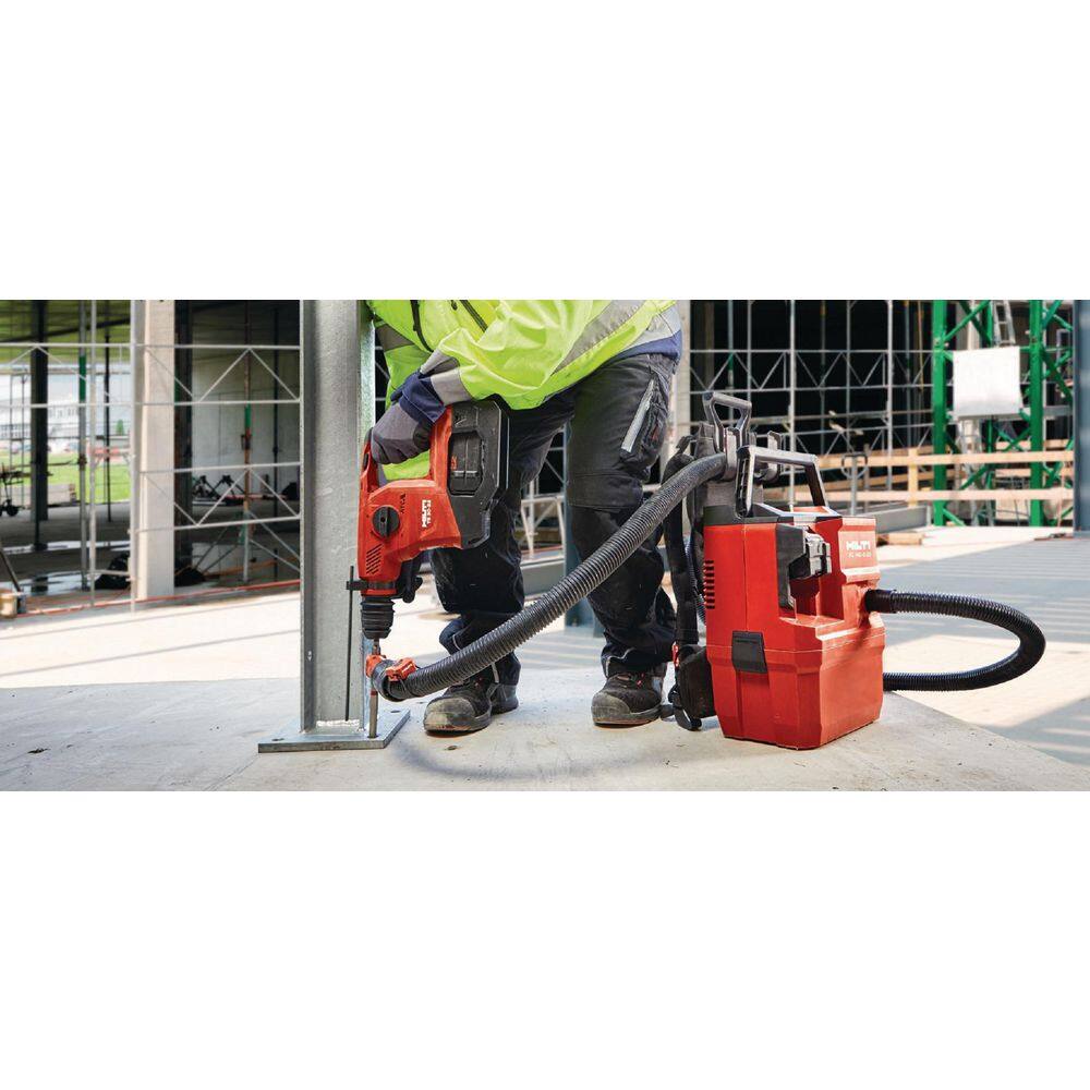 Hilti 2254438 22-Volt NURON Li-Ion Cordless VC140 CFM 2 Gal 2.47 PSI Dust Vacuum w/Hose. Filter and Fleece Bag (Battery Not Included)