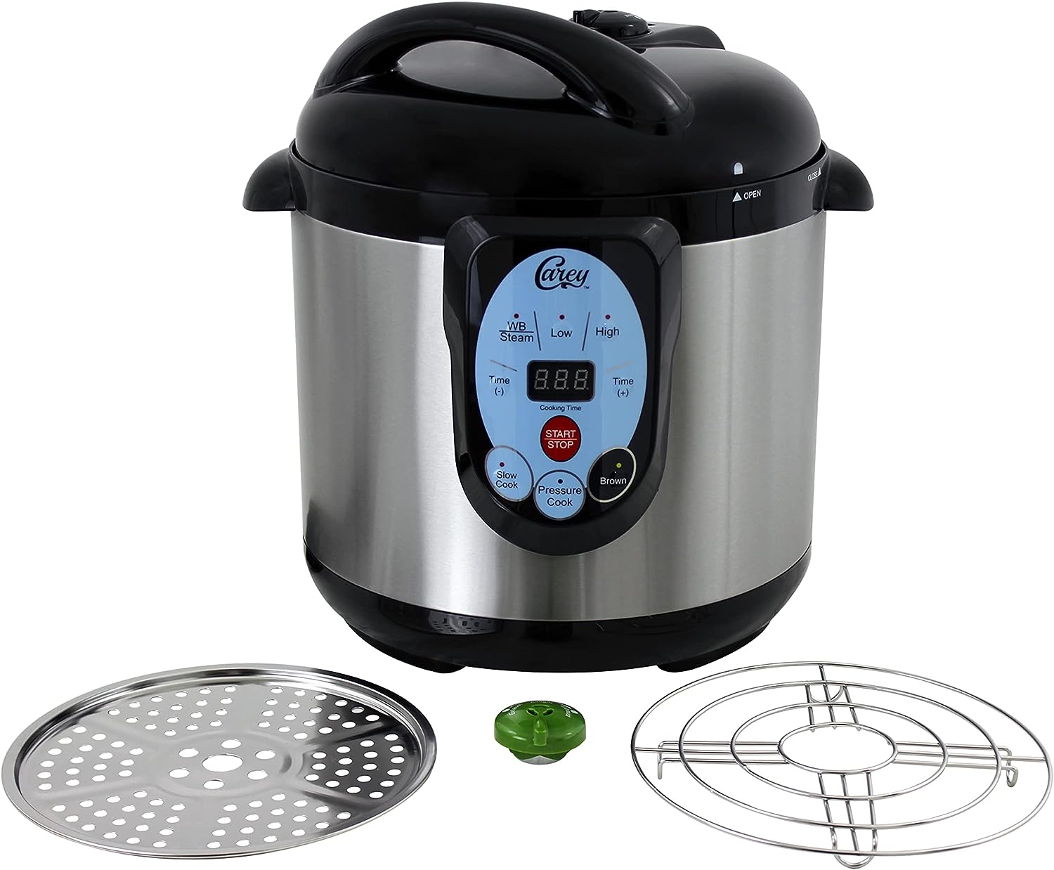 CAREY DPC-9SS Smart Electric Pressure Cooker and Canner. Stainless Steel. 9.5 Qt
