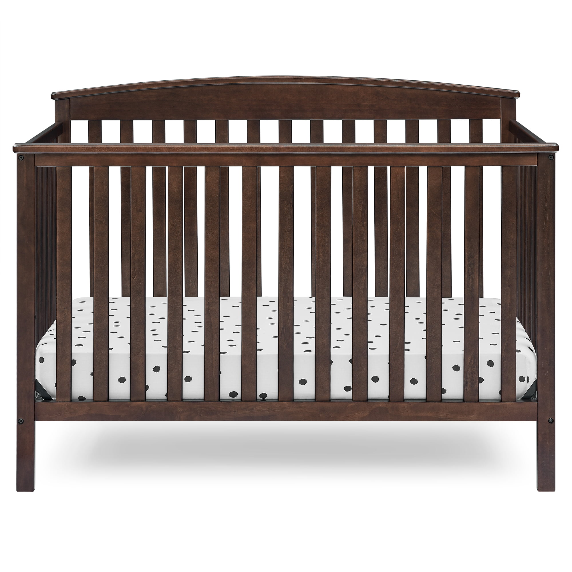 Delta Children Hanover 6-in-1 Convertible Baby Crib. Walnut Espresso