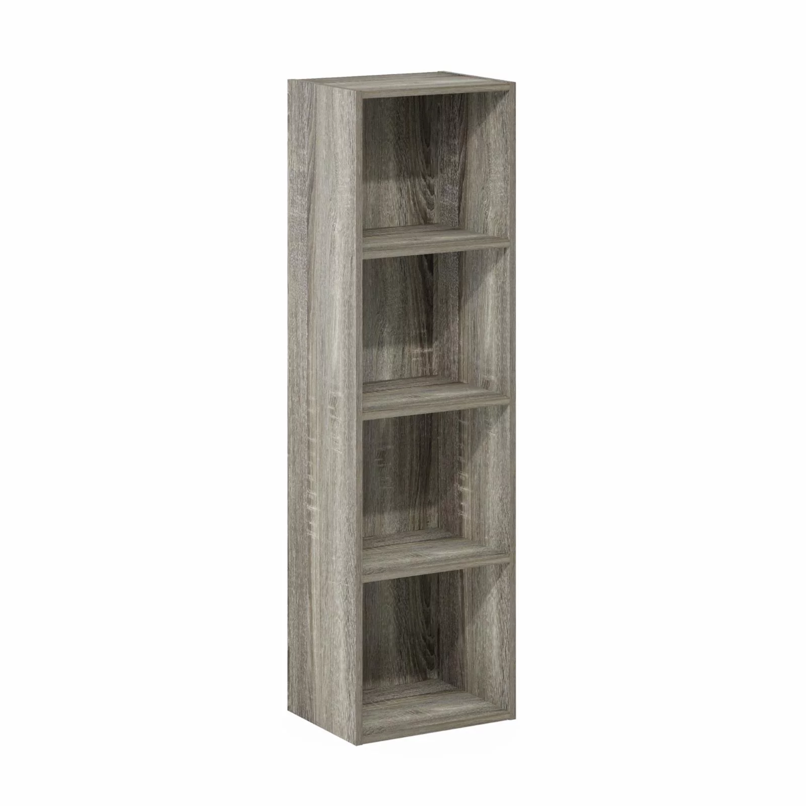 Furinno Pasir 4-Tier Open Shelf Bookcase. French Oak