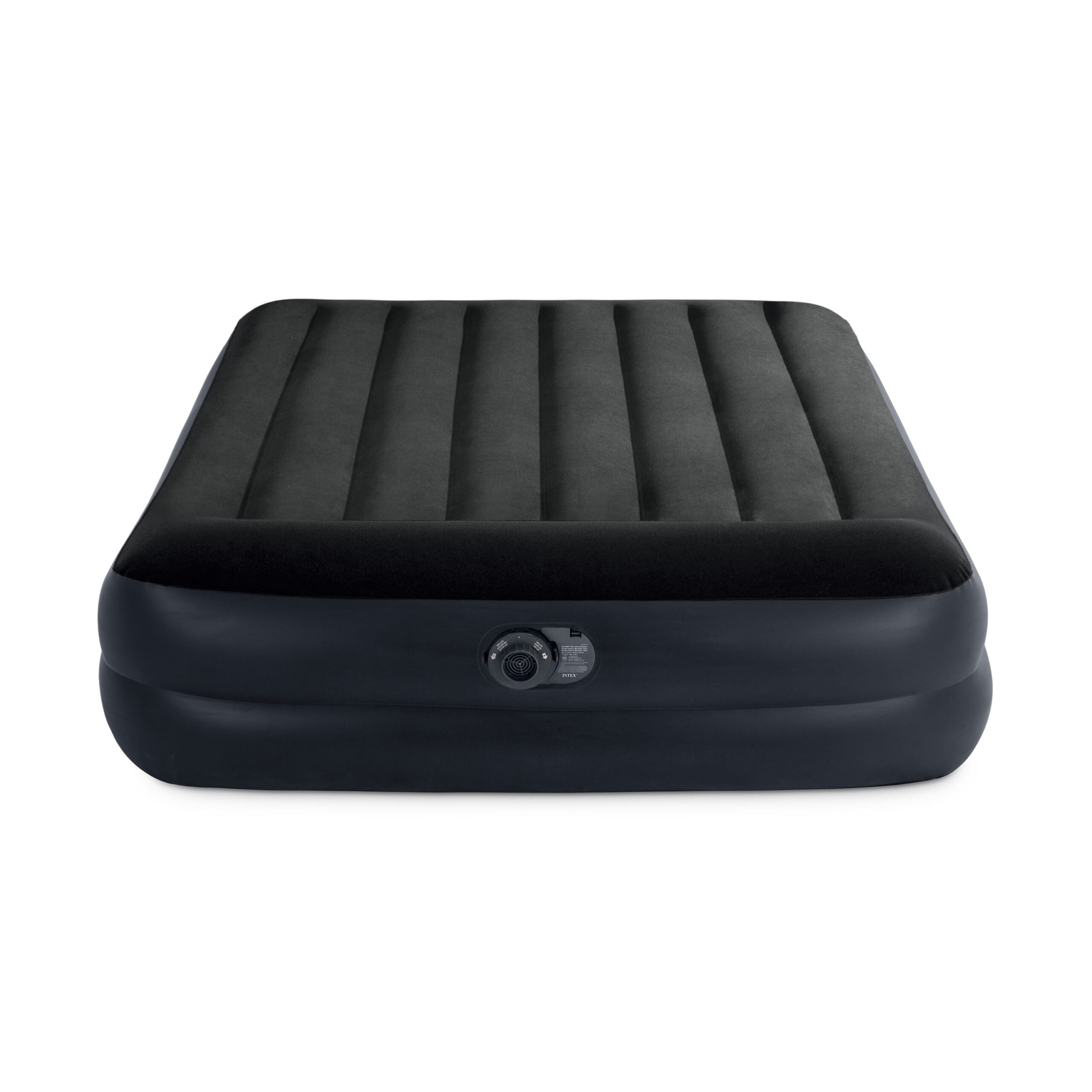 Intex 64123ED Dura Beam Plus 16″ Pillow Raised Air Mattress with Built in Pump. Queen. Navy