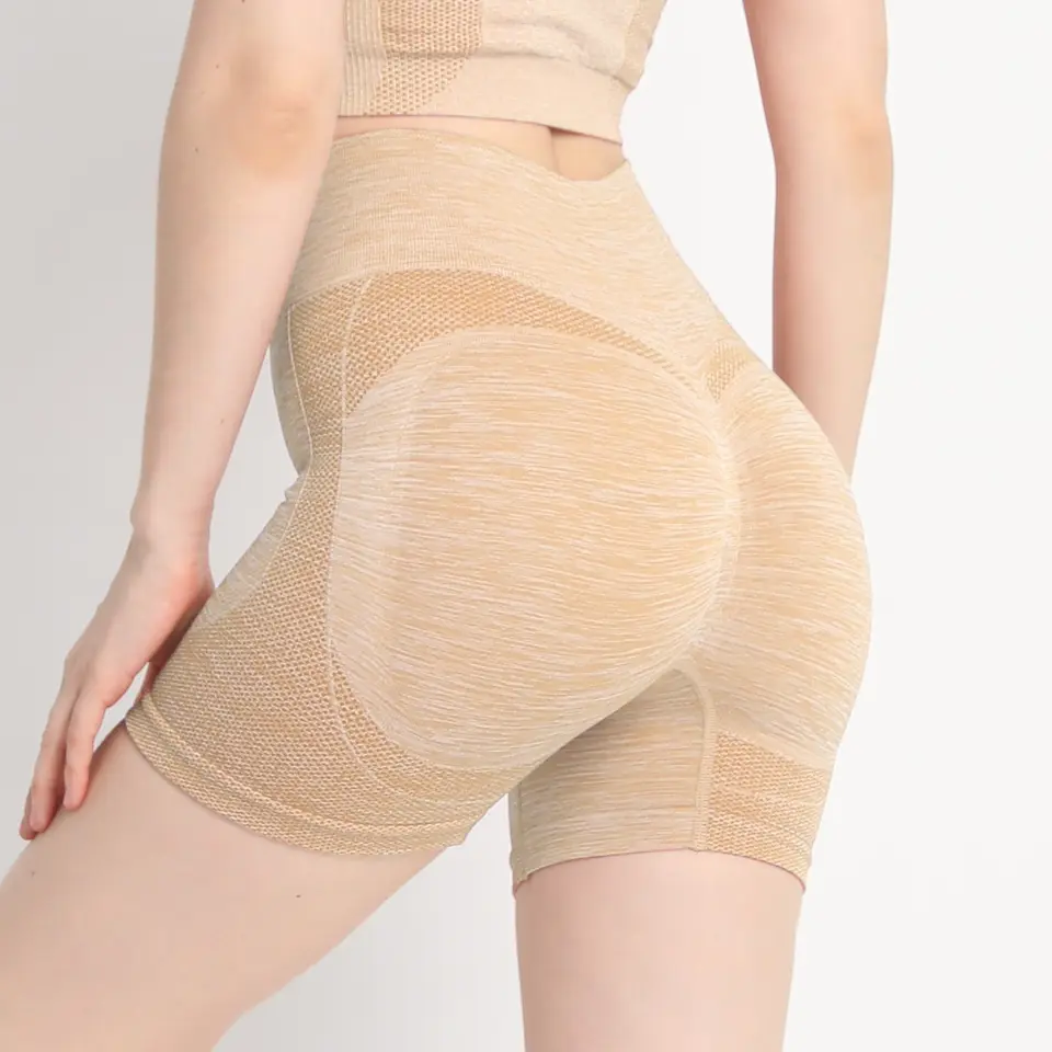 Butt Scrunch Seamless Shorts. Womens 5 Inch Workout Shorts High Waist Stretch Booty Short for Gym/Yoga/Running/Biking