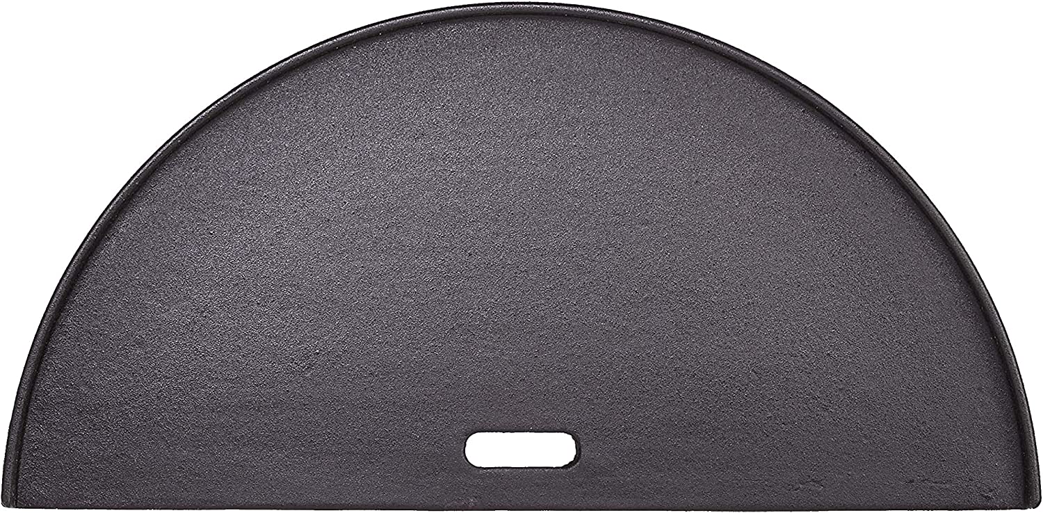Kamado Joe Classic Joe Half Moon Cast Iron Reversible Griddle (	KJ-HCIGRIDDLE)
