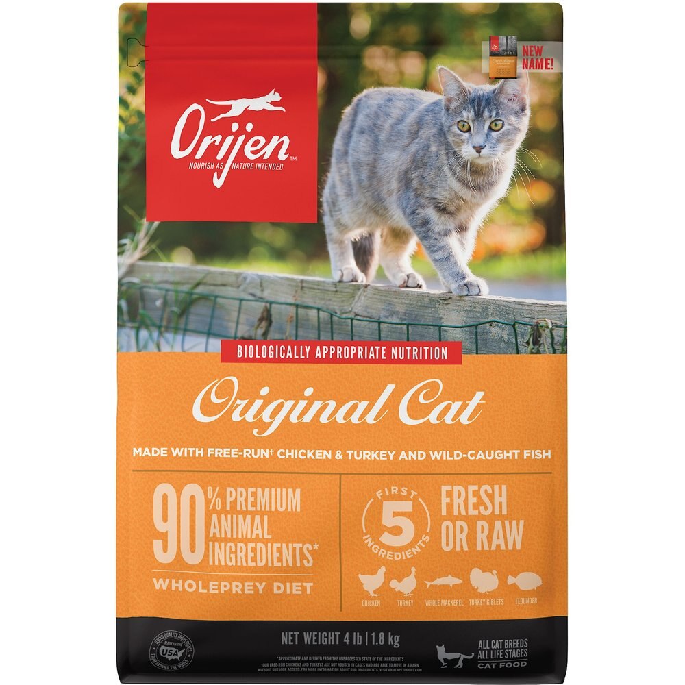 ORIJEN Original Grain-Free Dry Cat Food - 4lb Bag