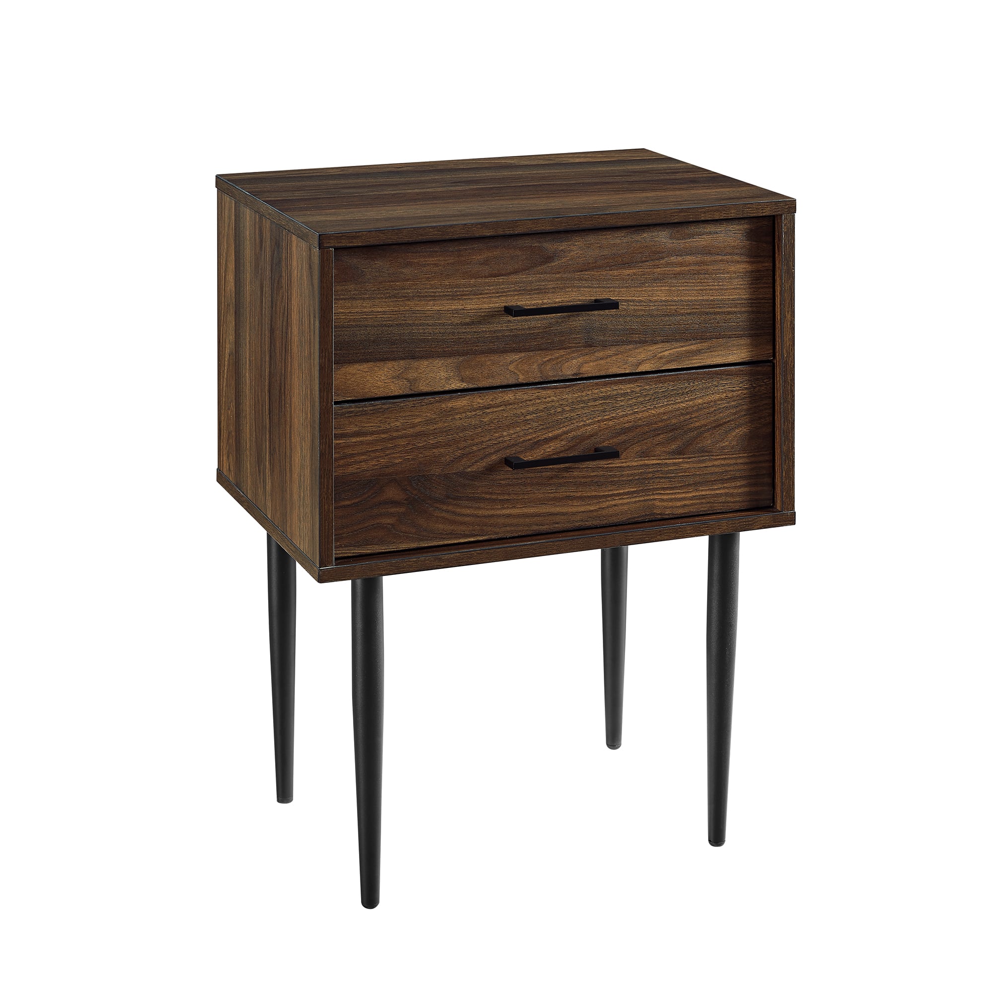 Walker Edison Dark Walnut Modern Nightstand