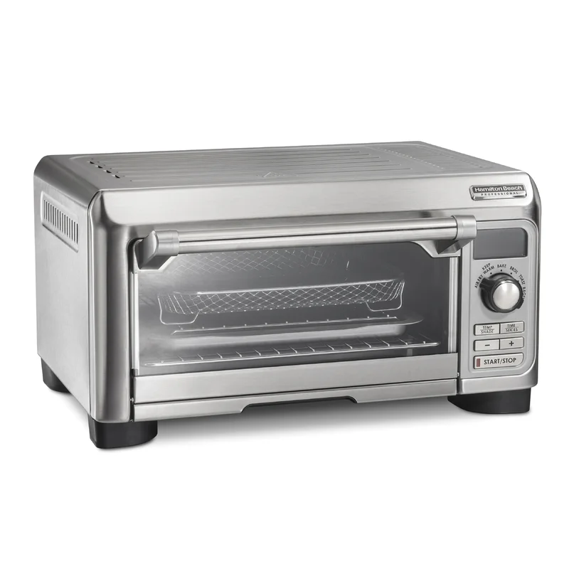 Hamilton Beach 31241 Sure-Crisp 1500 W 4-Slice Stainless Steel Toaster Oven with Air Fry