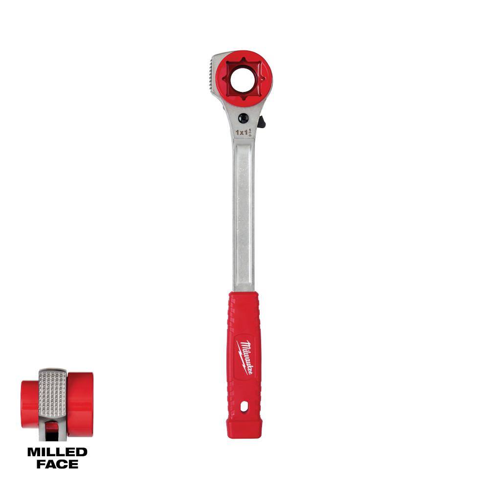 Milwaukee 48-22-9213M Lineman-s High Leverage Ratcheting Wrench with Milled Strike Face