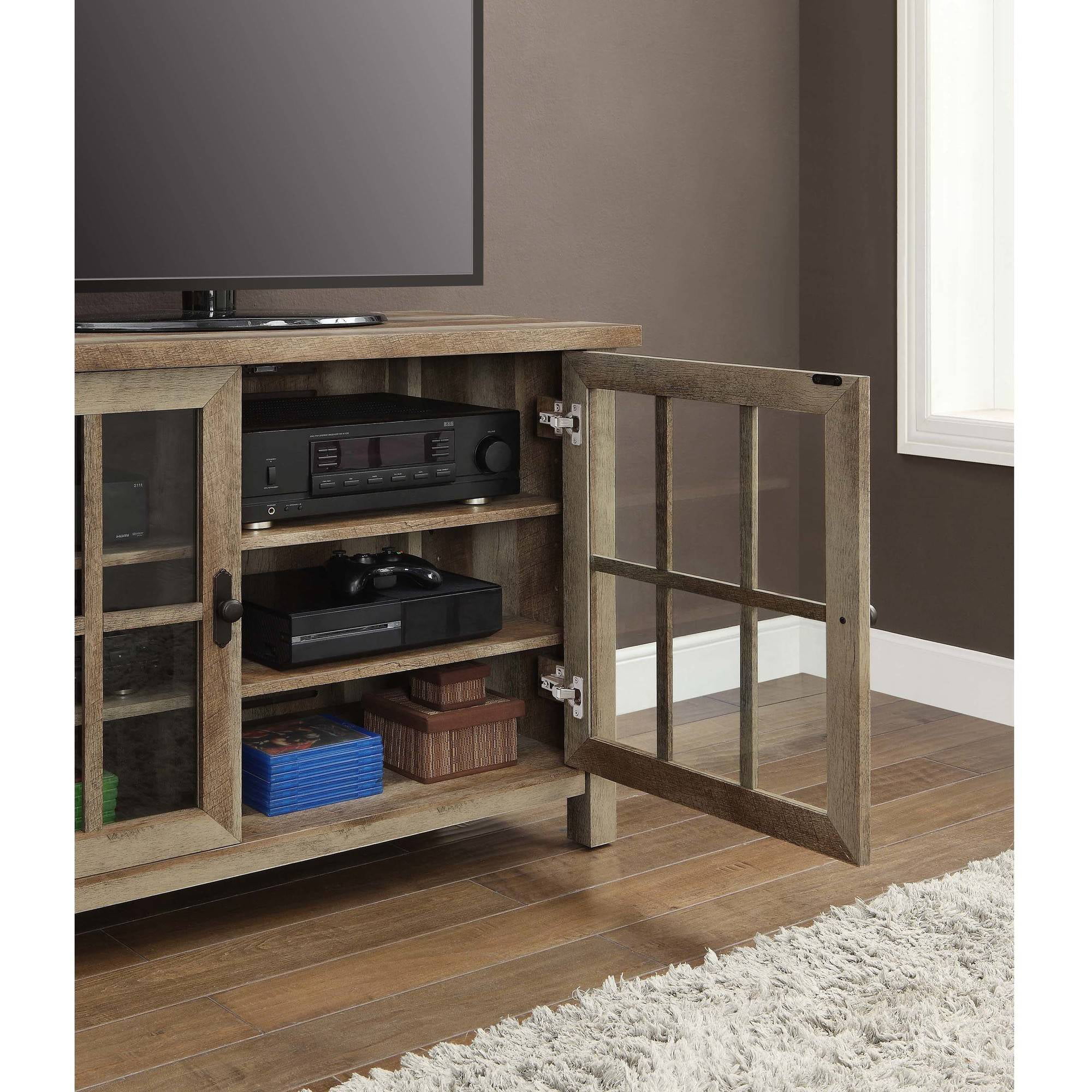 Better Homes & Gardens Oxford Square TV Stand for TVs up to 55″. Rustic Brown