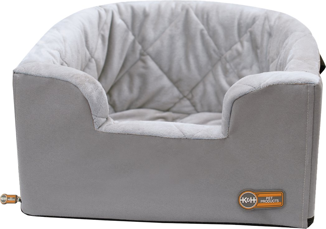 K&H Pet Products Hangin- Bucket Booster Small Breed Dog Seat. Gray