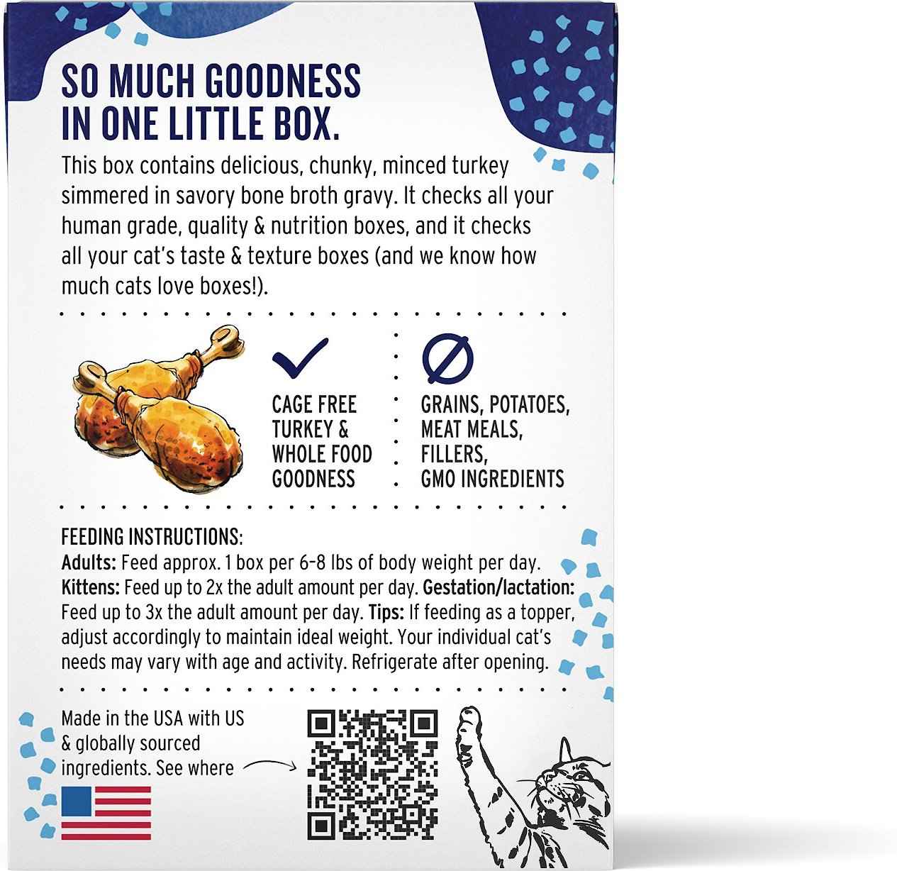 The Honest Kitchen Grain-Free Minced Turkey in Bone Broth Gravy Wet Cat Food. 5.5-oz. case of 12