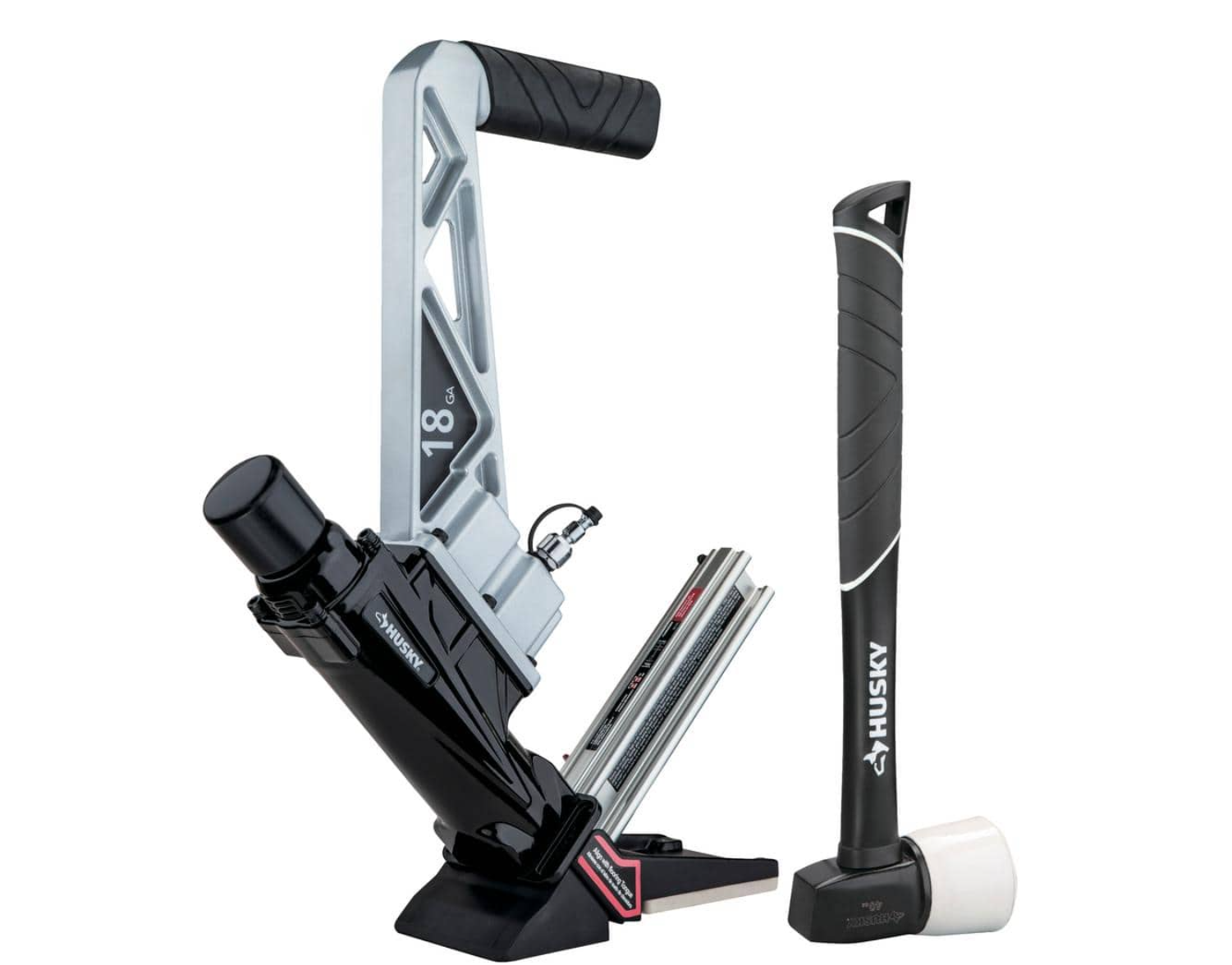 Husky HD18GLCN Pneumatic 18-Gauge 1-3/4 in. L-Cleat Flooring Nailer