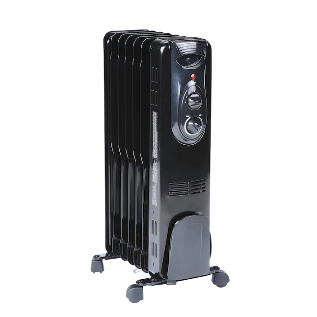 OmniHeat  1500-Watt Oil-filled Radiant Flat Panel Indoor Electric Space Heater with Thermostat