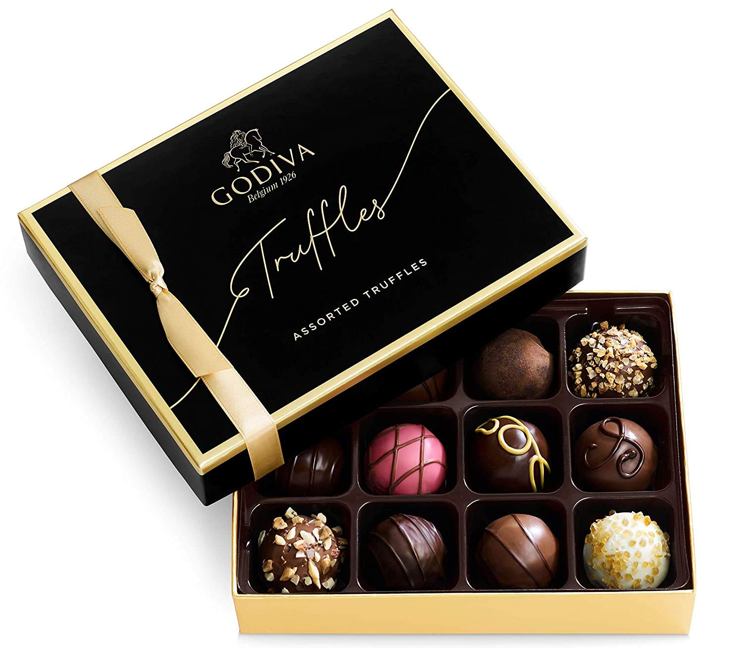 Godiva Chocolatier Signature Truffles Assorted Chocolate Gift Box. 12 pc.