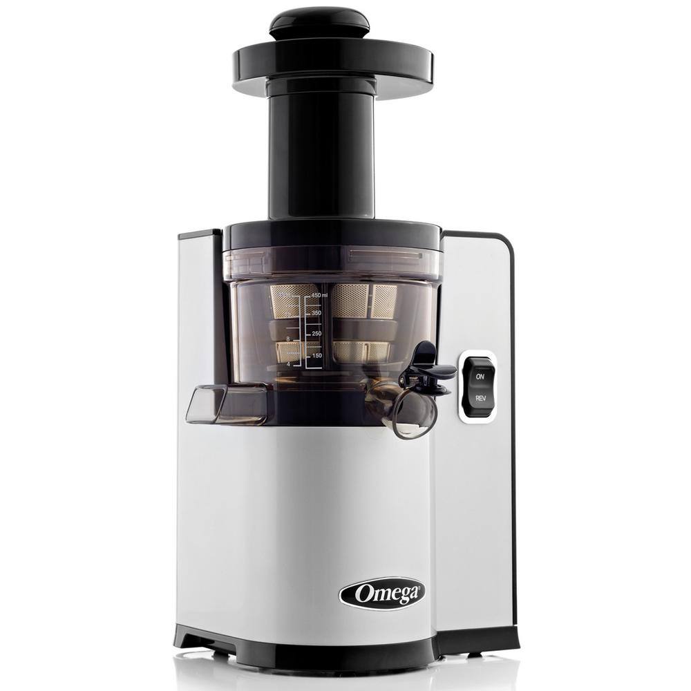 Omega  Vertical Slow Speed Masticating Silver Juicer