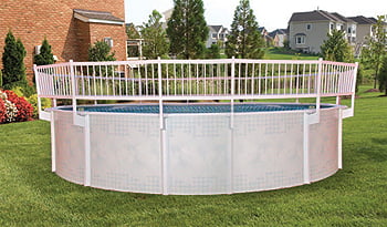 Above Ground Swimming Pool 24″ Height Resin Safety Fence - (Choose Kit Size)