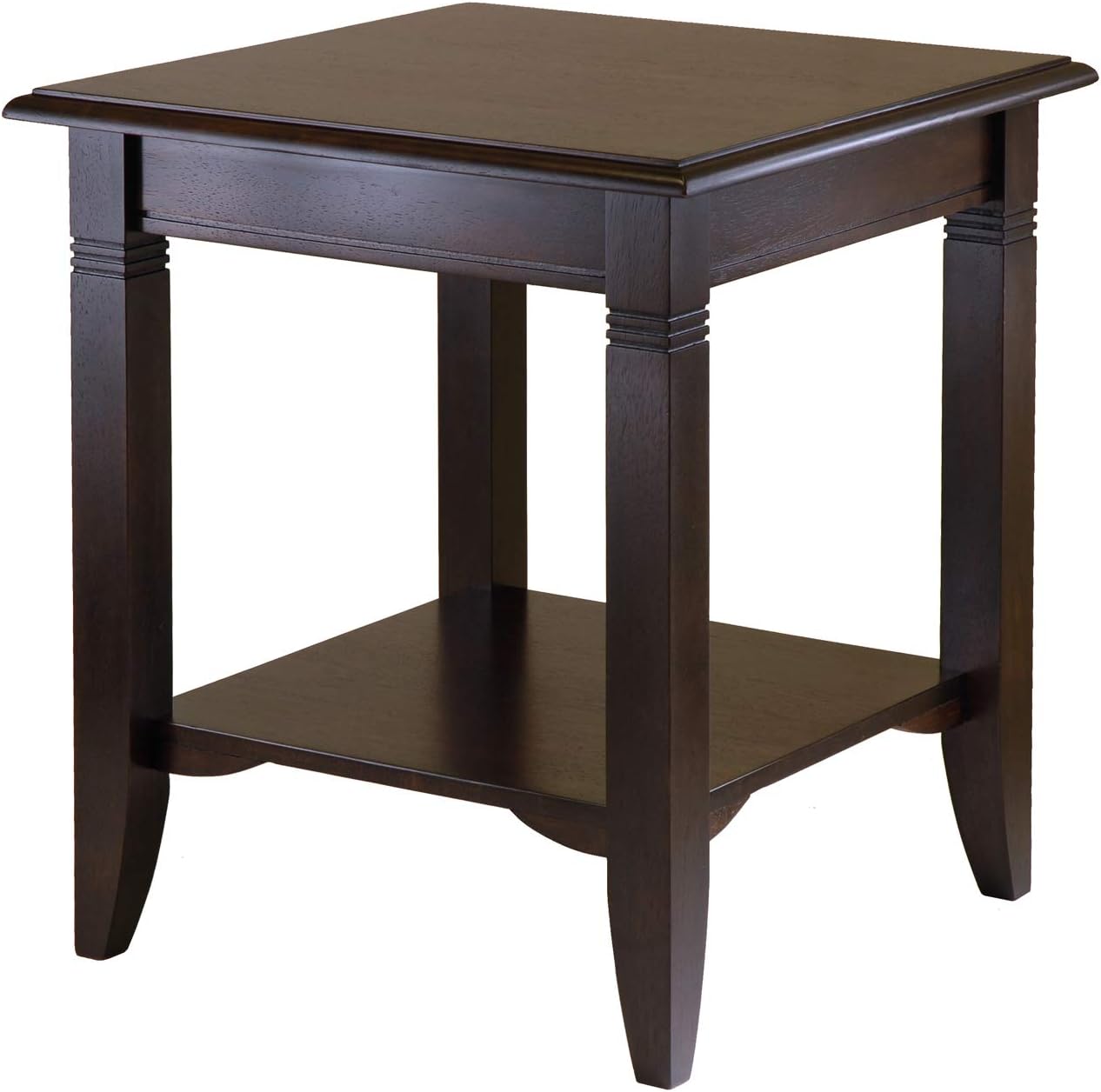 Winsome Wood Nolan Occasional Table. Cappuccino 20.00 x 20.00 x 21.97 Inches