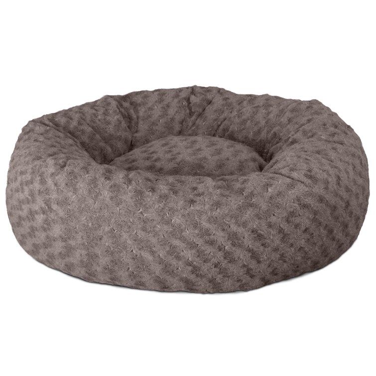 Deep Dish Curly Fur Plush Donut Bolster - Medium